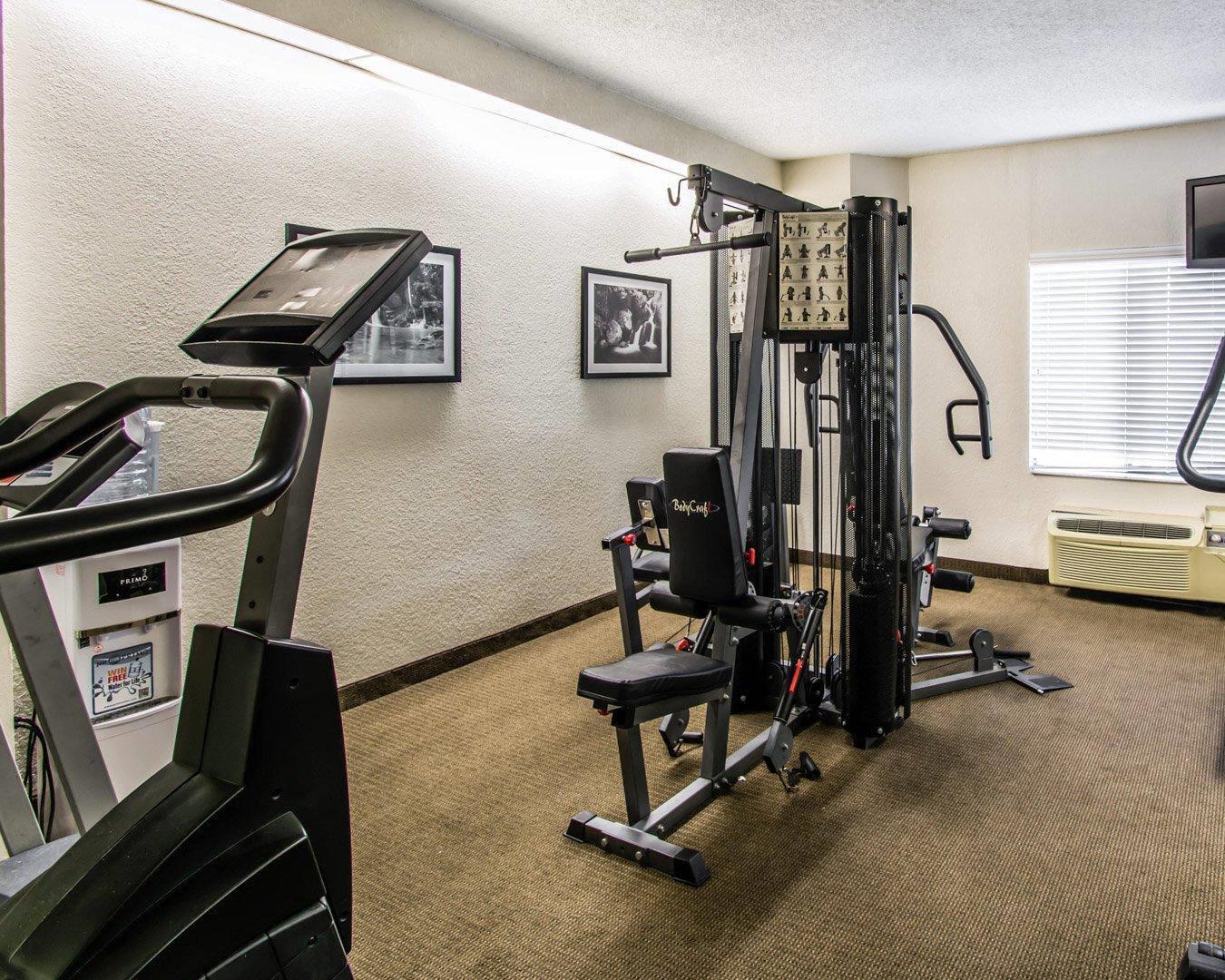Fitness center with cardio equipment and weights | Sleep Inn Fort Pierce I-95