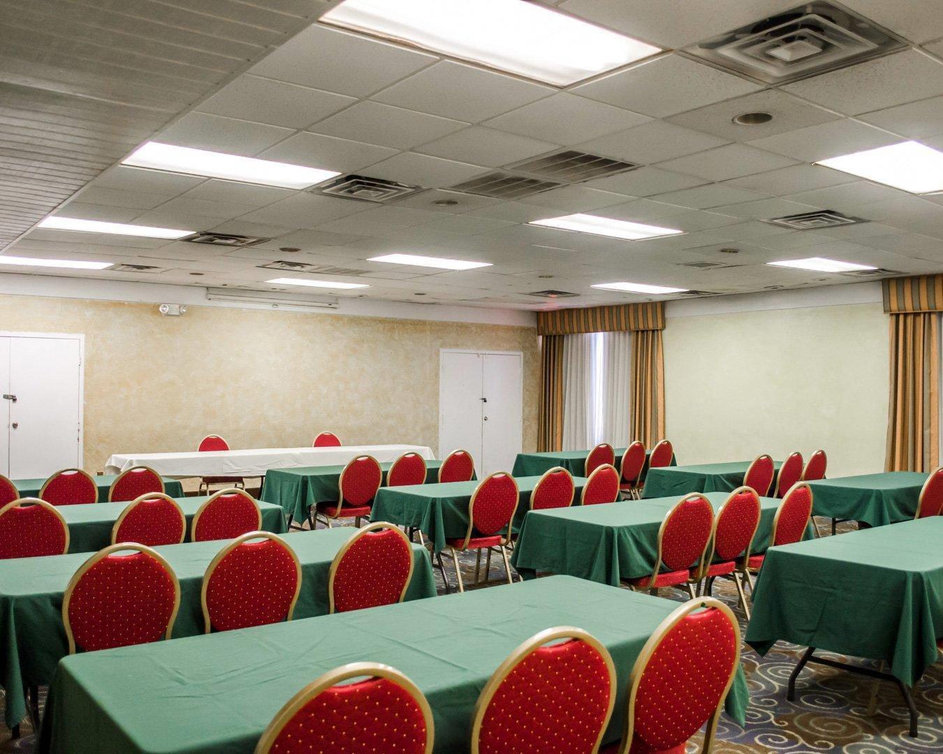 Meeting room with classroom-style setup