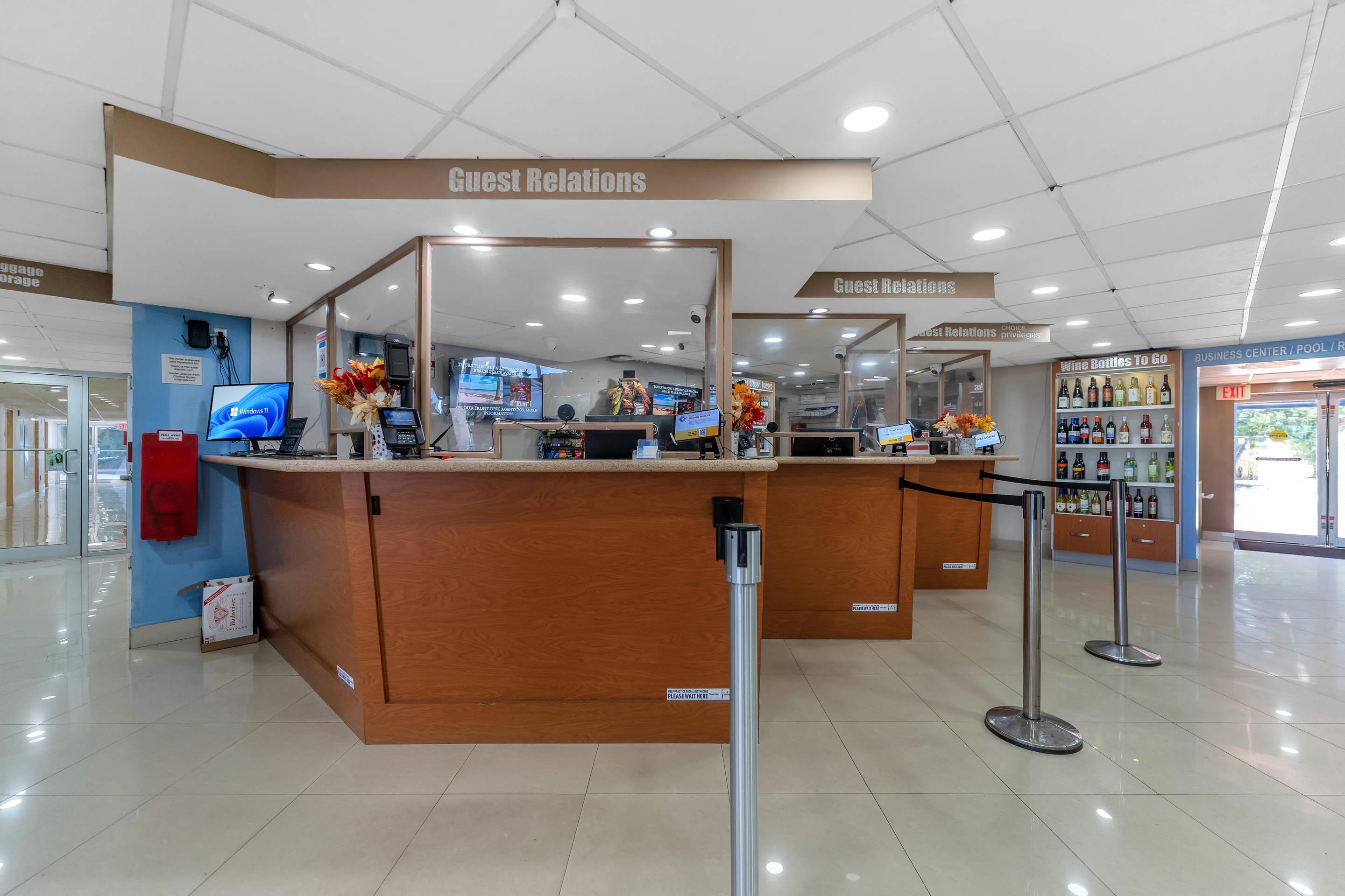 Front desk