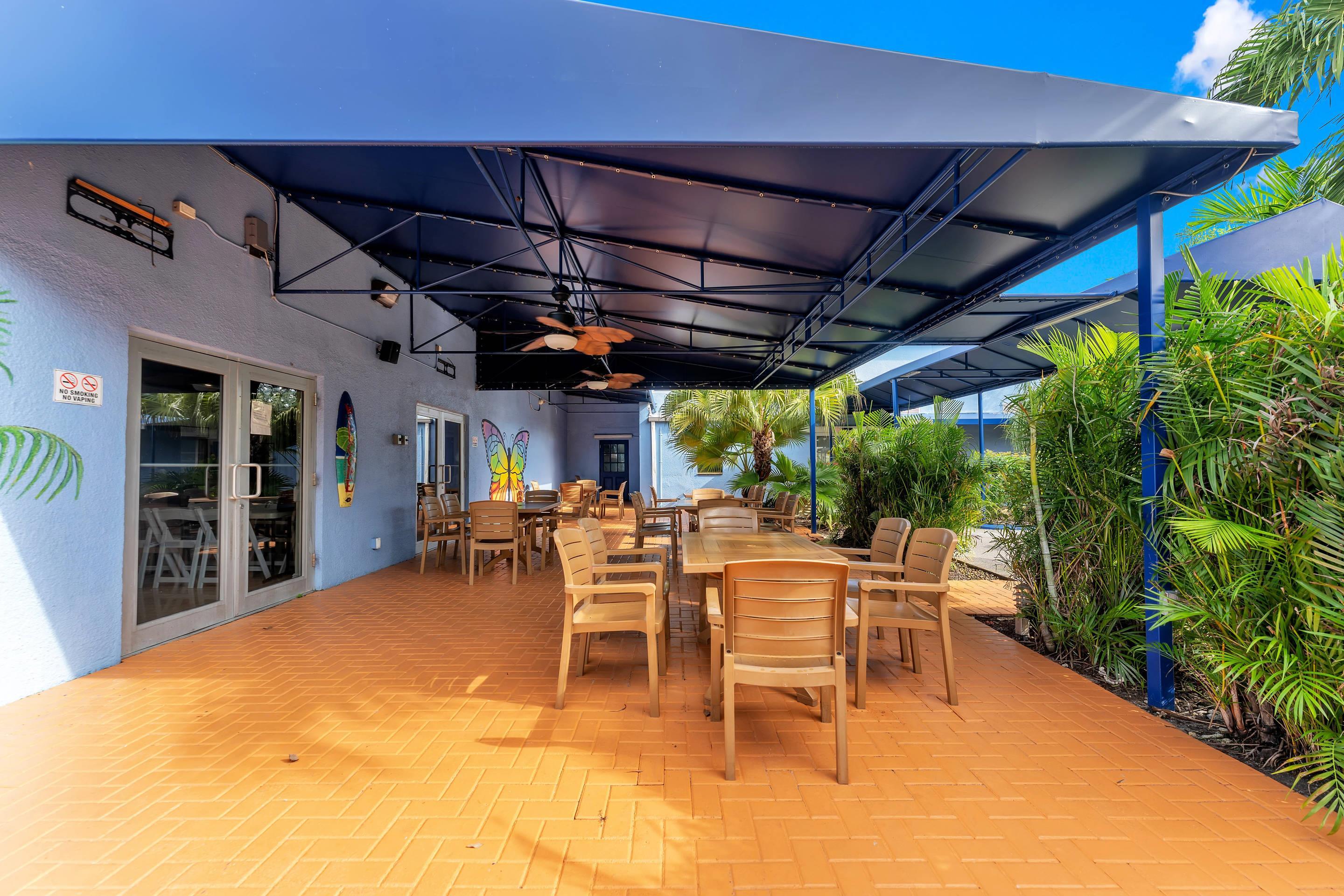Hotel patio