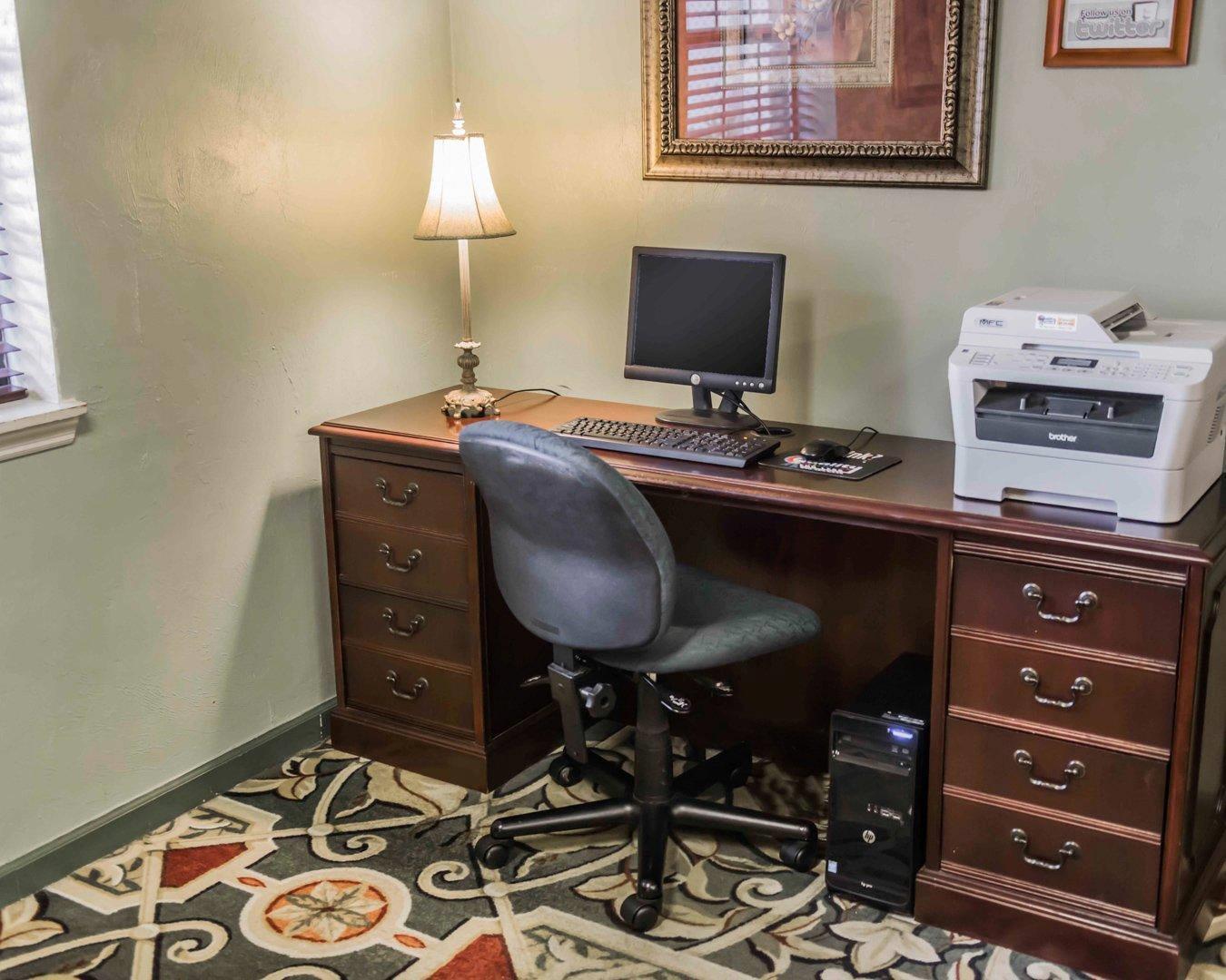 Business center with high-speed Internet access | Suburban Studios Tallahassee near University