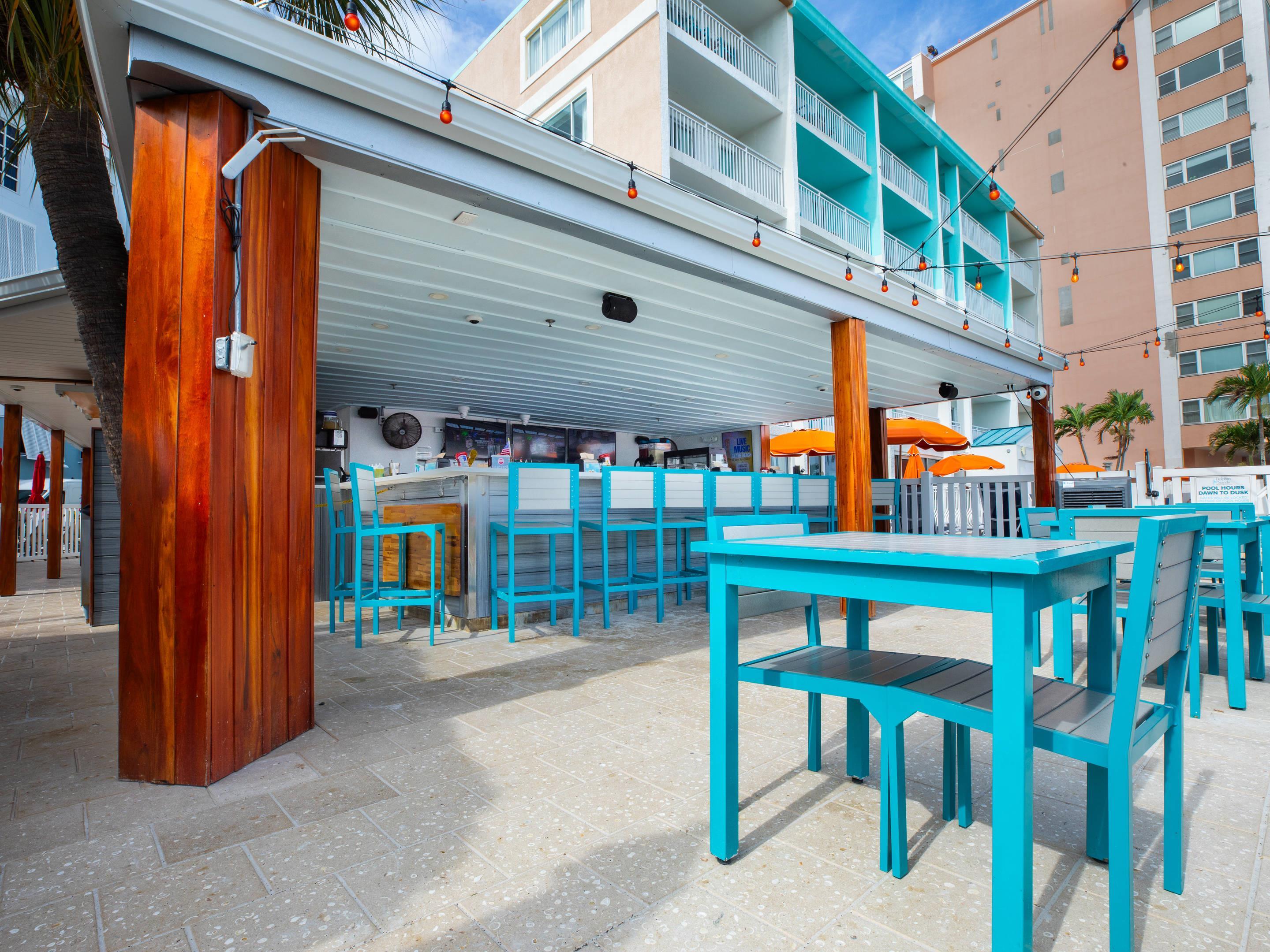 Hotel patio | Winter the Dolphins Beach Club, Ascend Hotel Collection