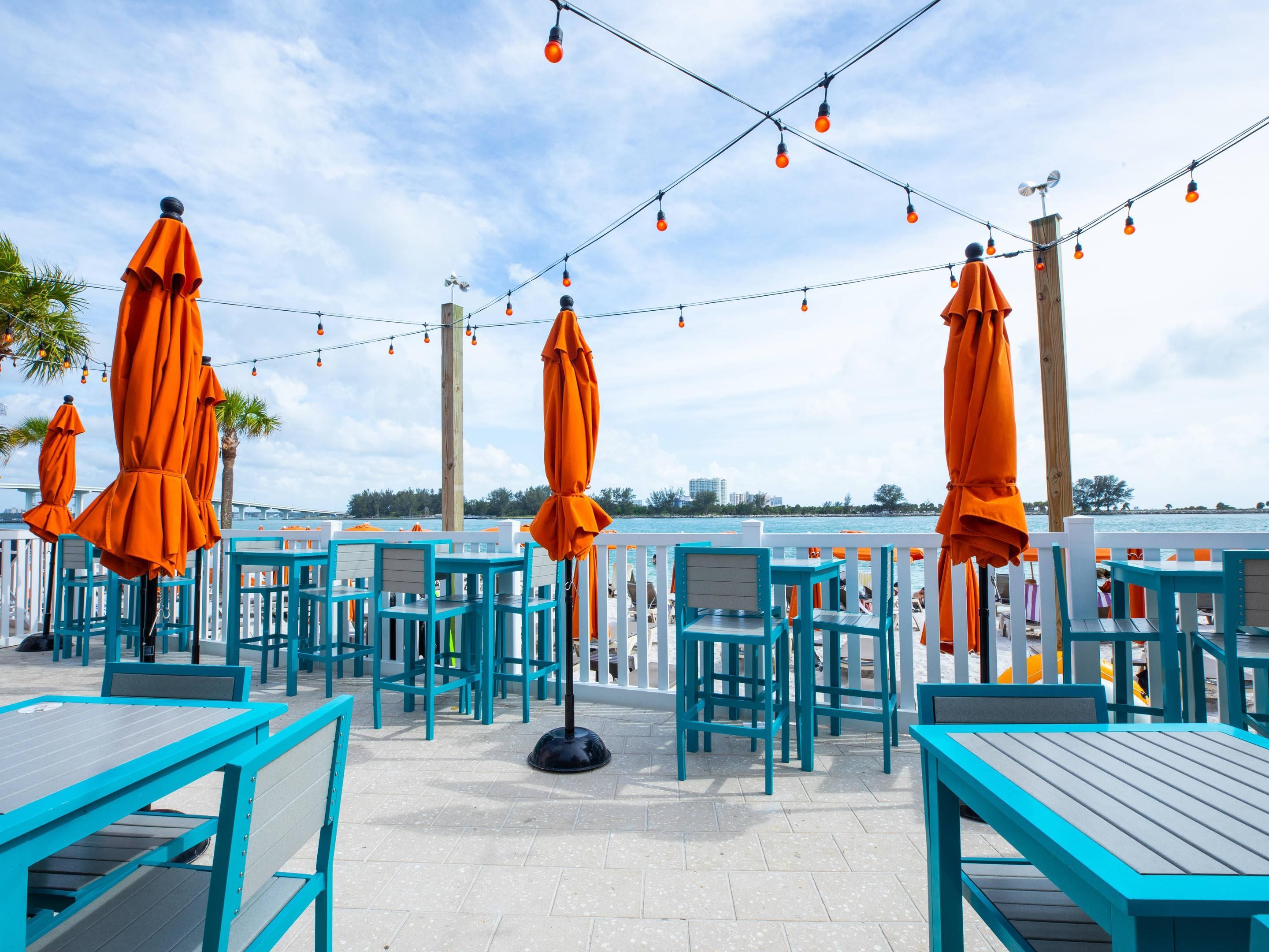 Hotel patio | Winter the Dolphins Beach Club, Ascend Hotel Collection