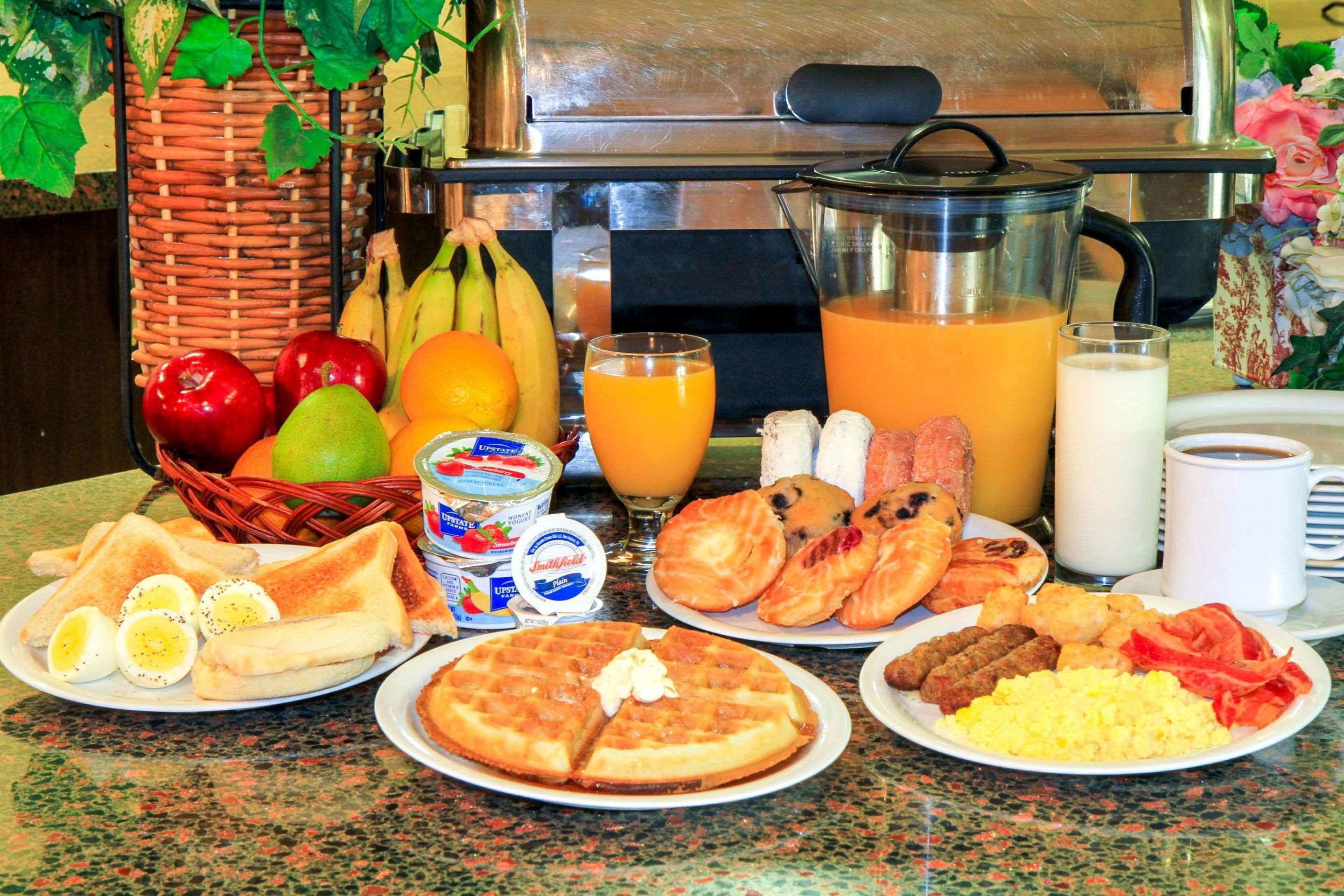 Assorted breakfast items | Clarion Inn & Suites Miami International Airport