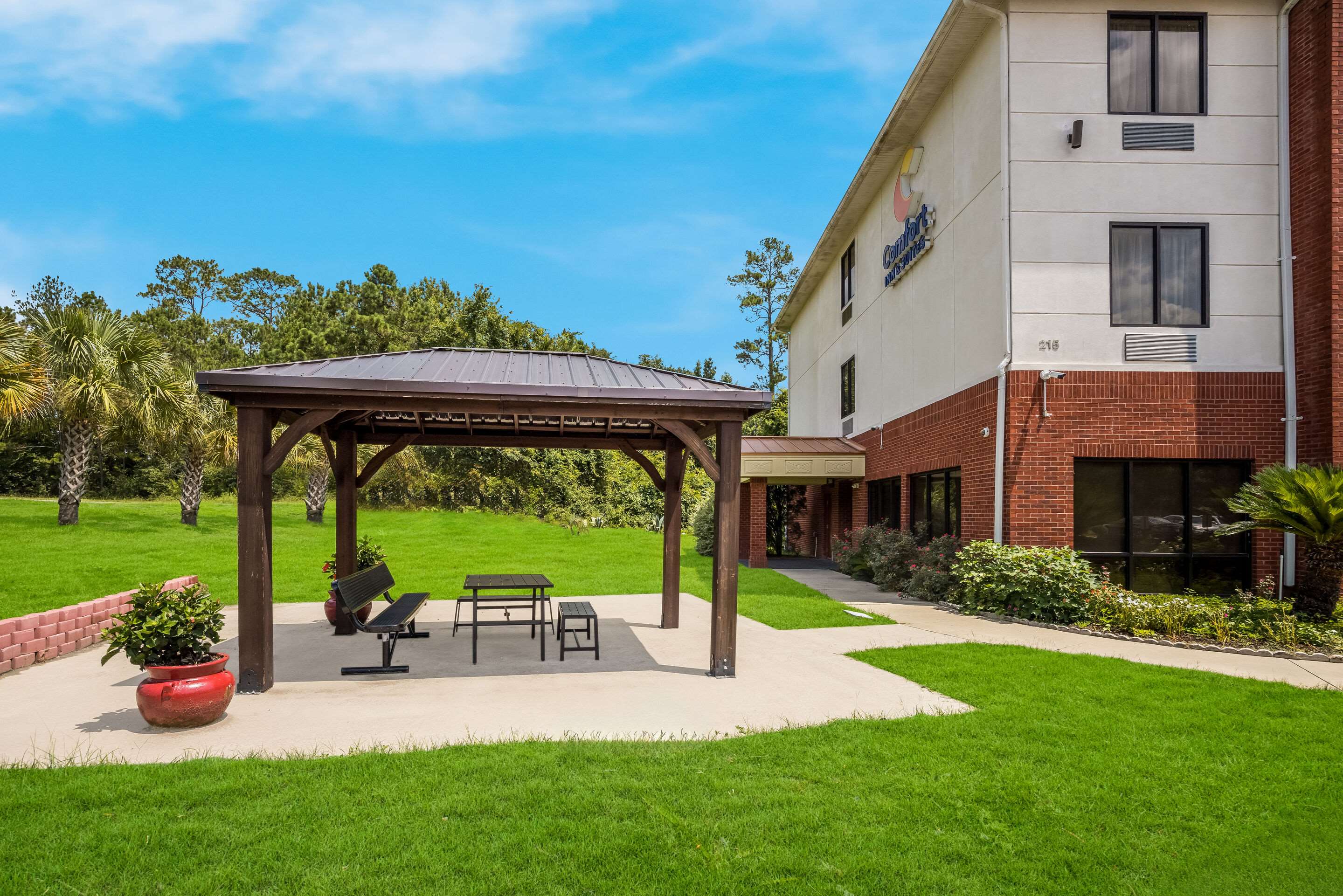 Hotel patio
