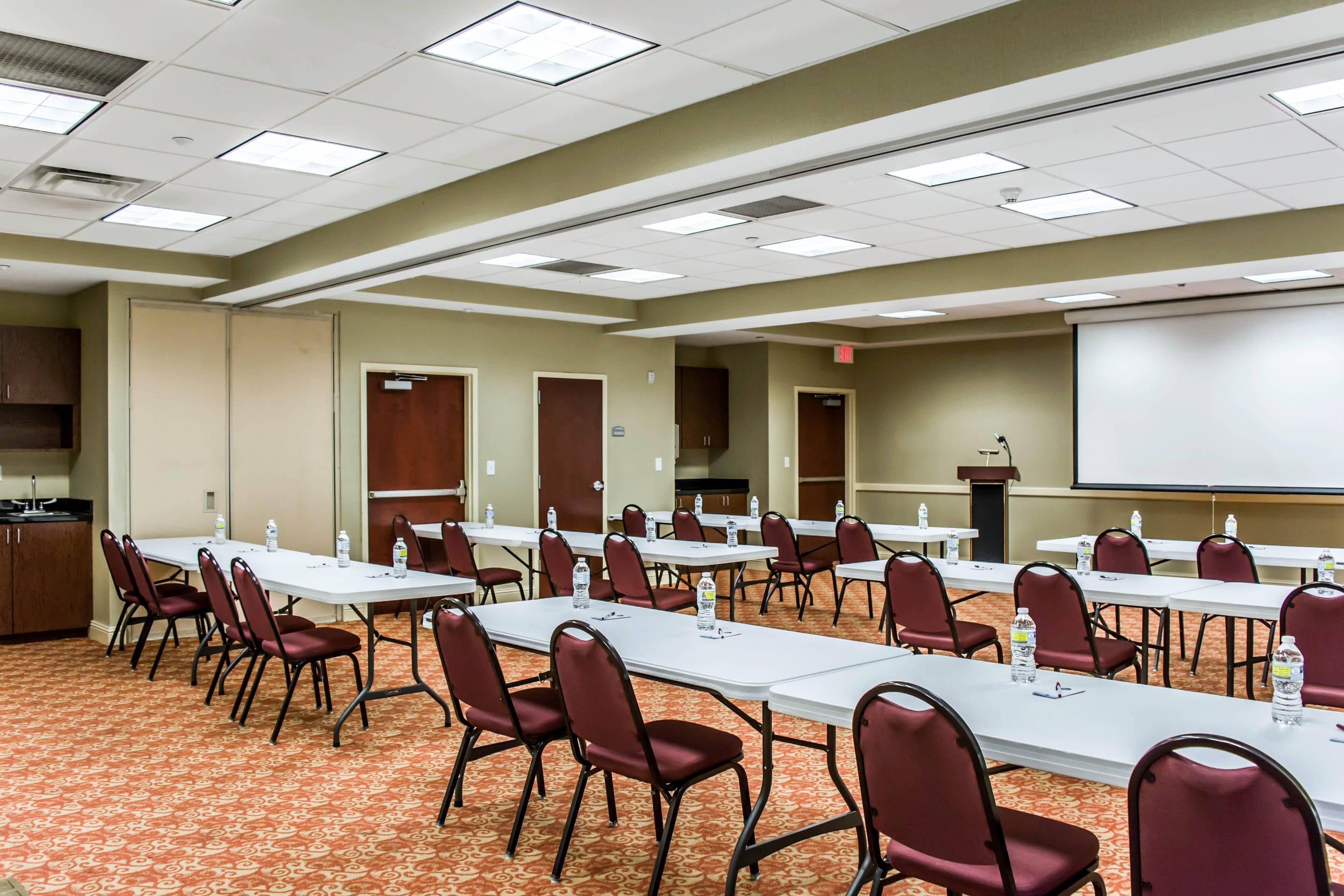 Meeting room with classroom-style setup | Comfort Suites Palm Bay - Melbourne