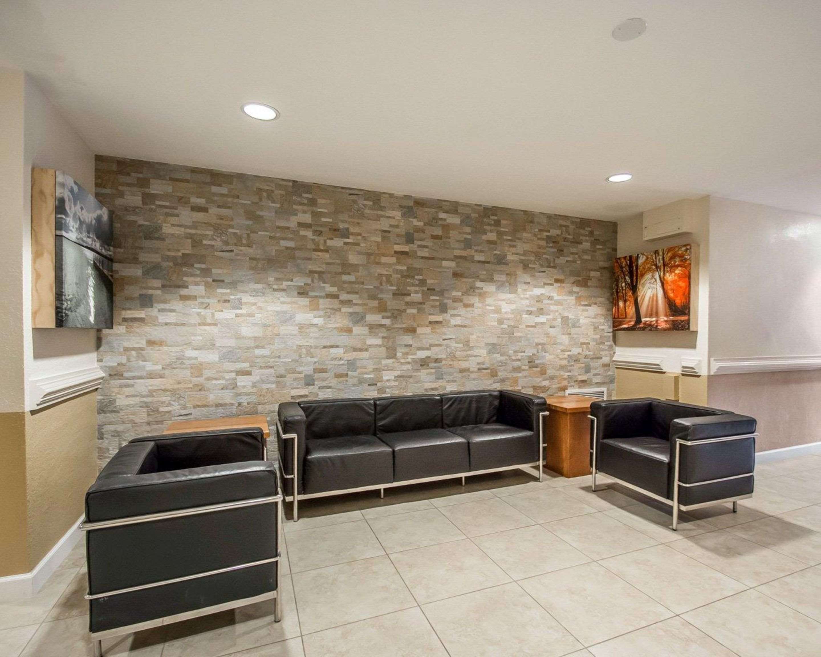 Spacious lobby with sitting area