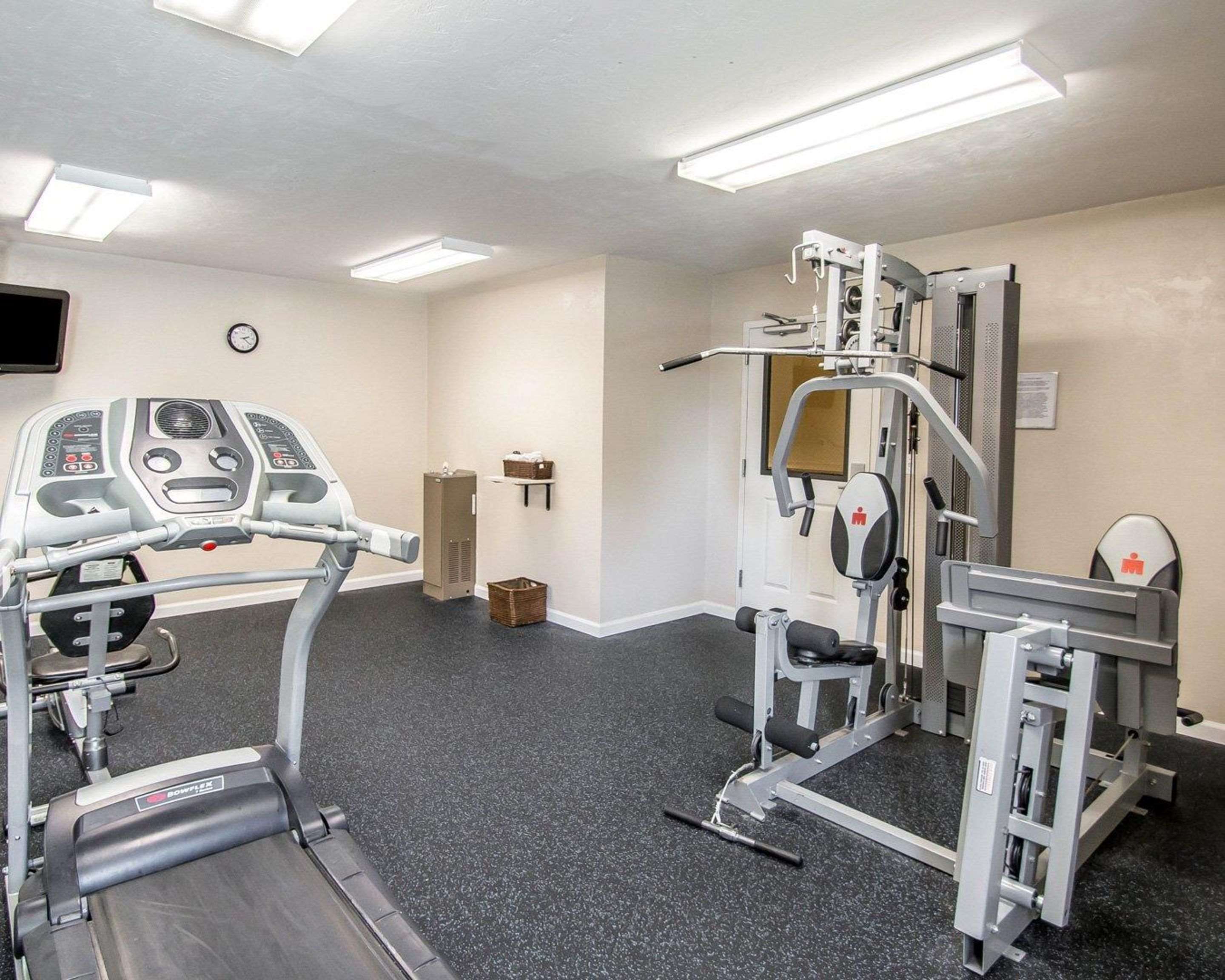 Exercise room with television