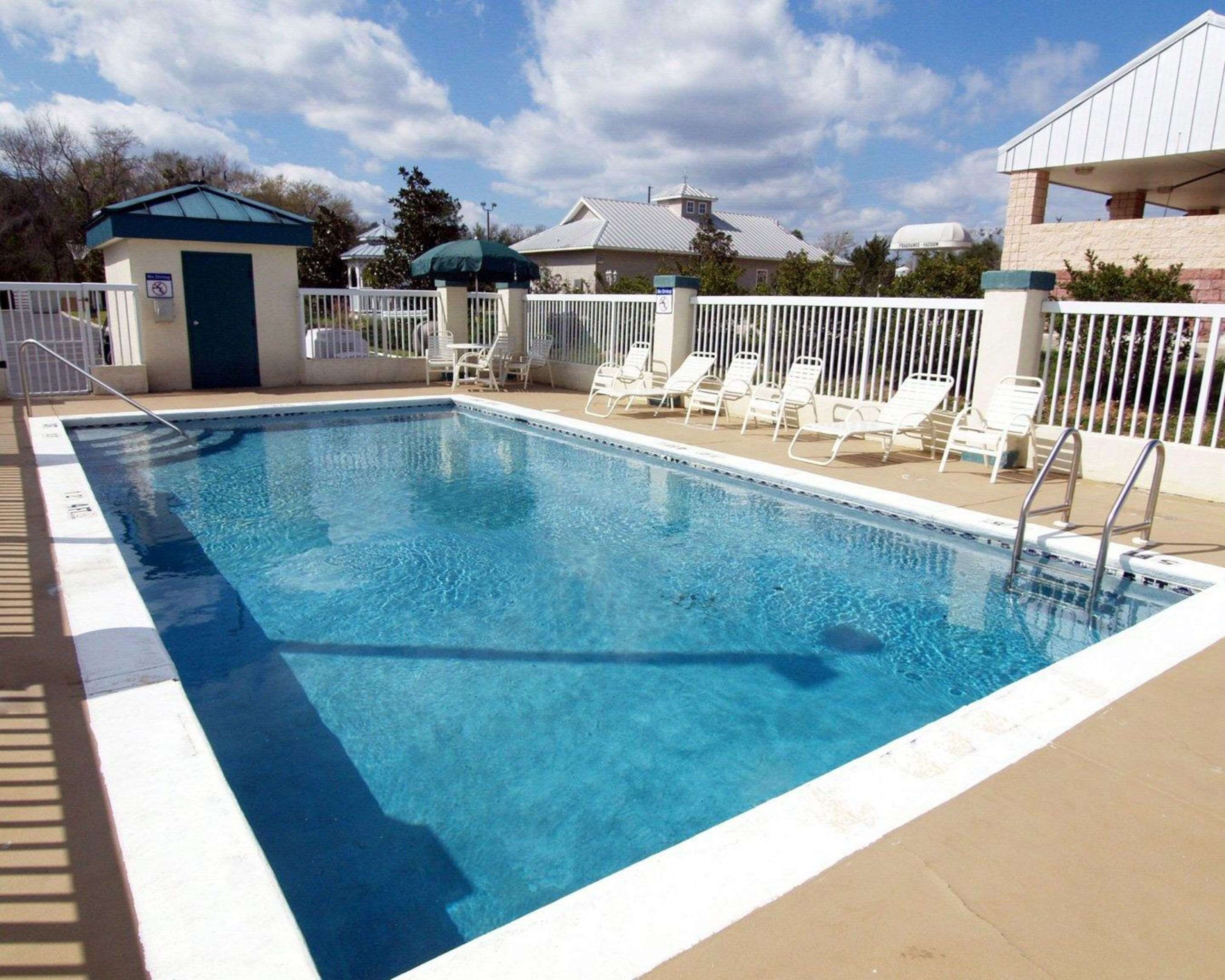 Outdoor pool with sundeck