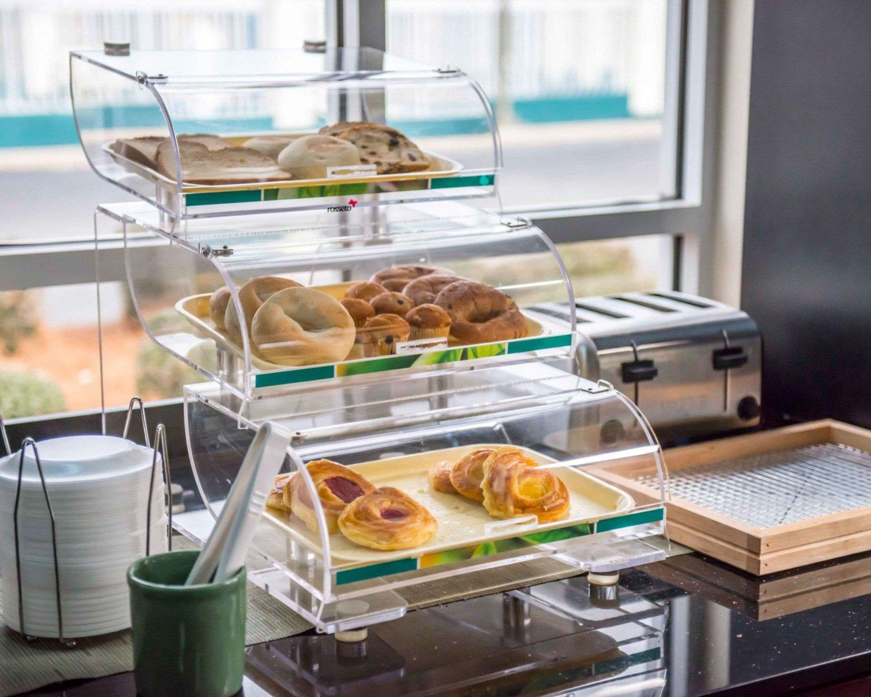 Assorted breakfast items