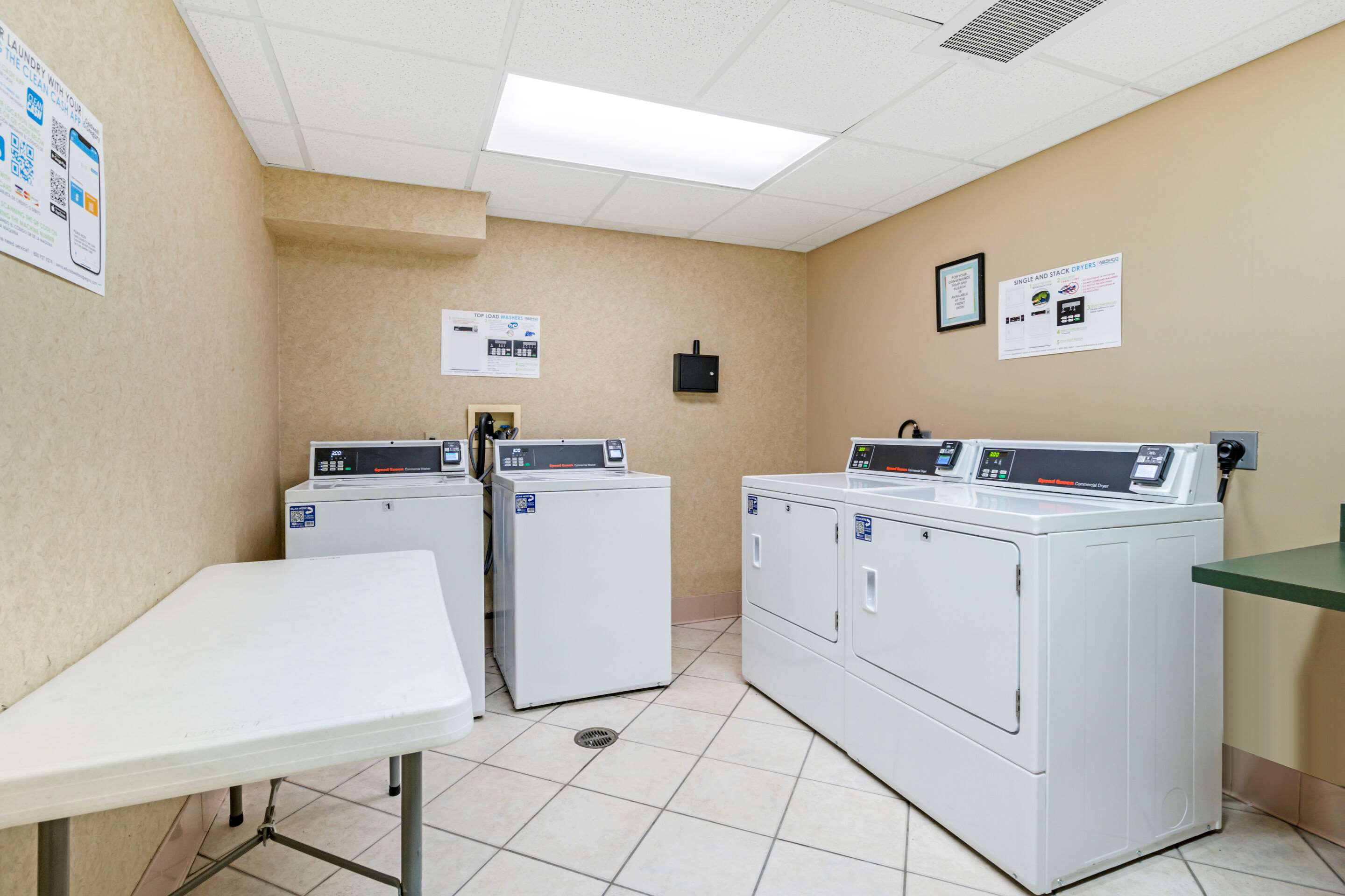 Guest laundry facilities