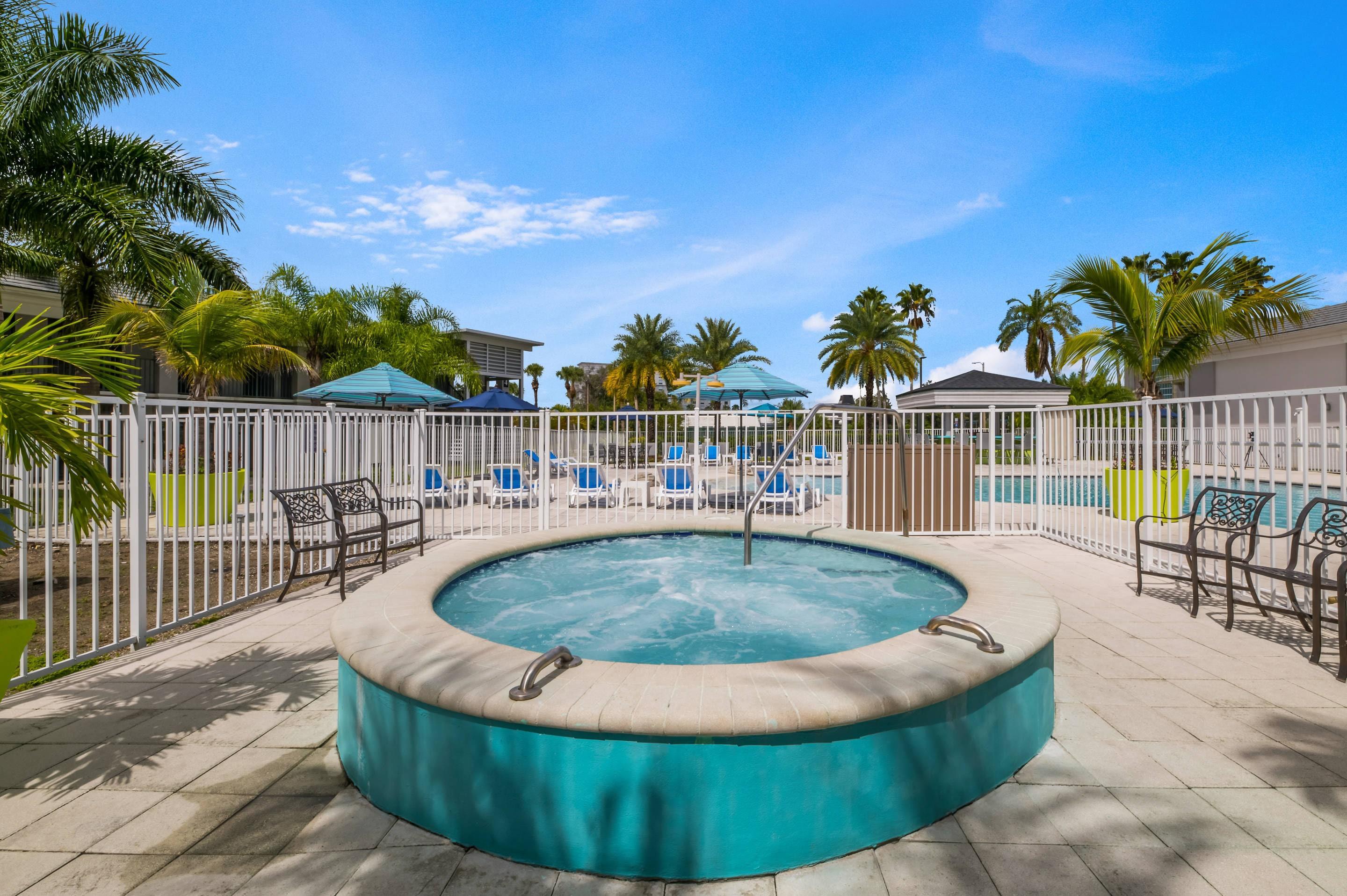 Relax in the hot tub | Clarion Inn & Suites Across From Universal Orlando Resort