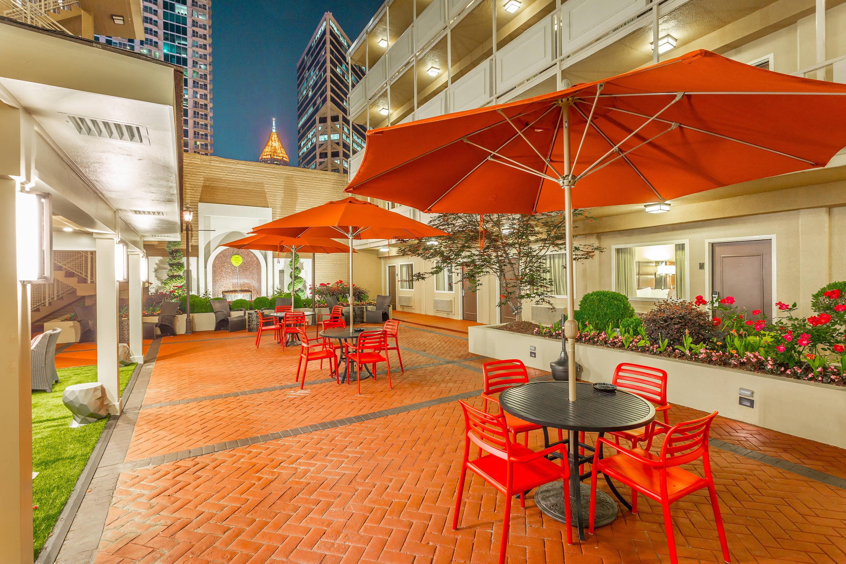 Hotel courtyard