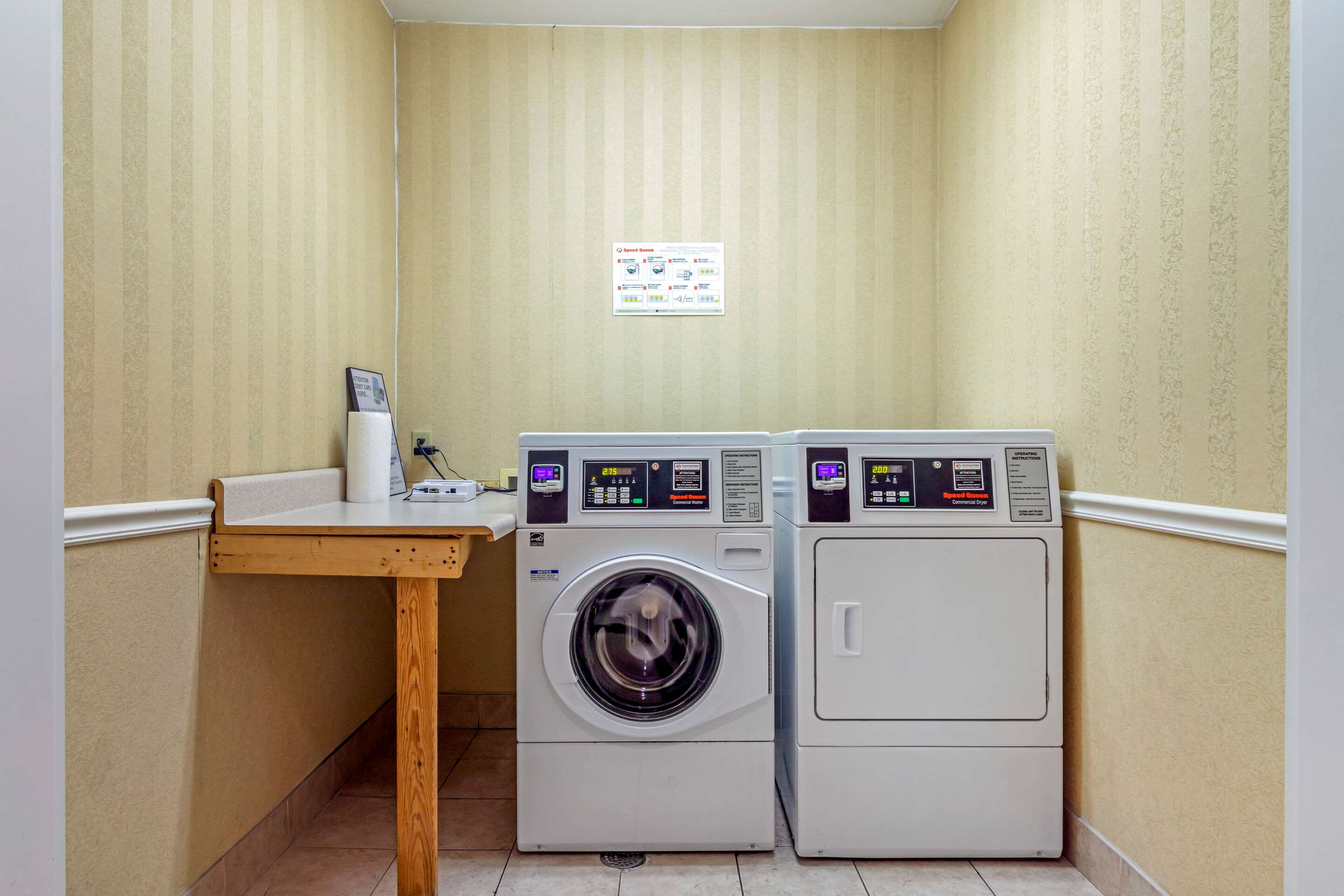 Guest laundry facilities