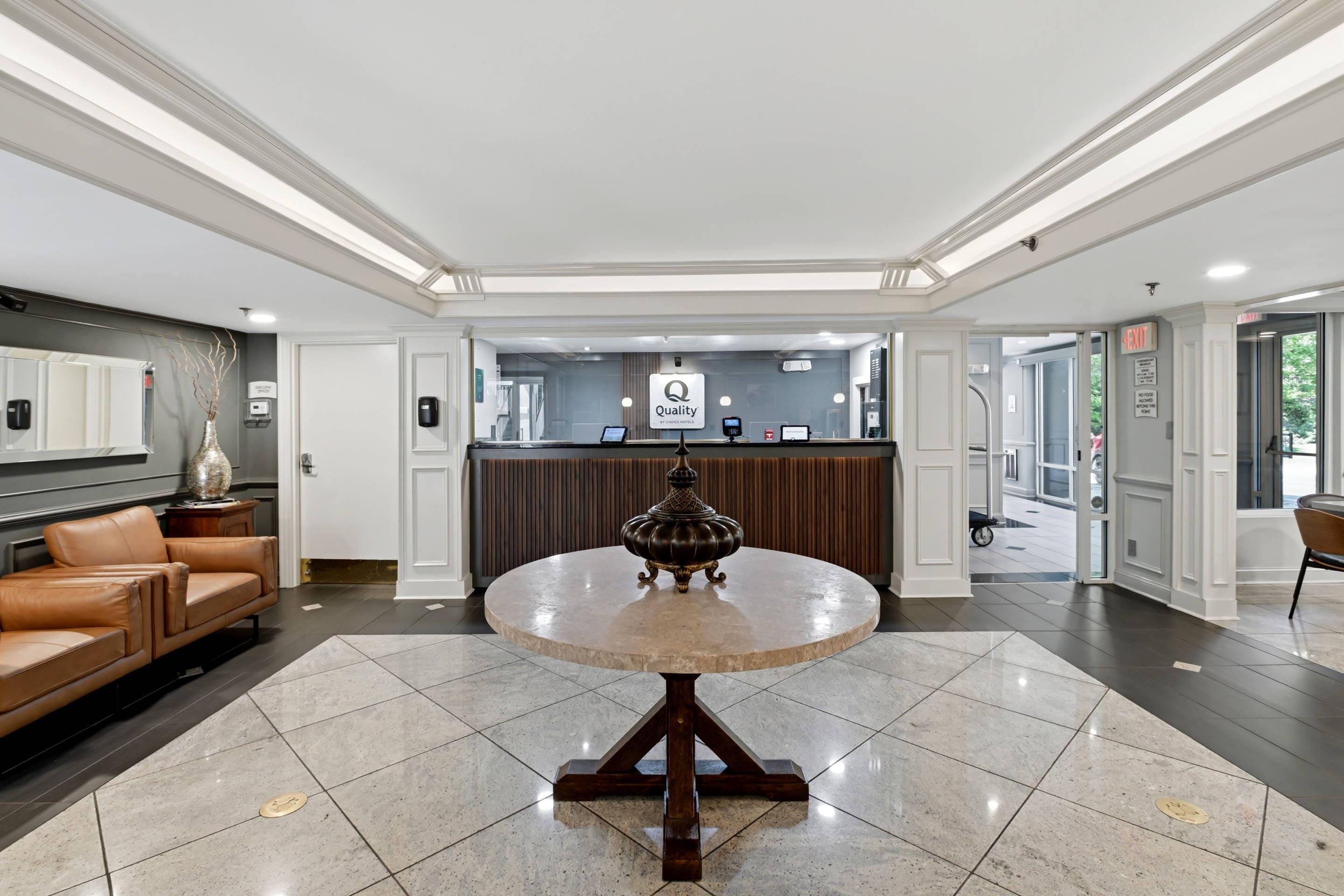 Spacious lobby