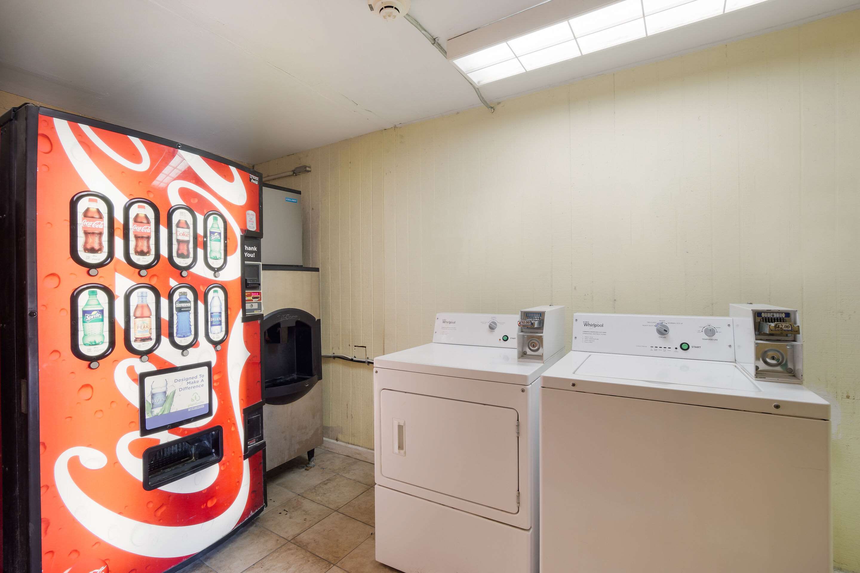 Laundry and vending area