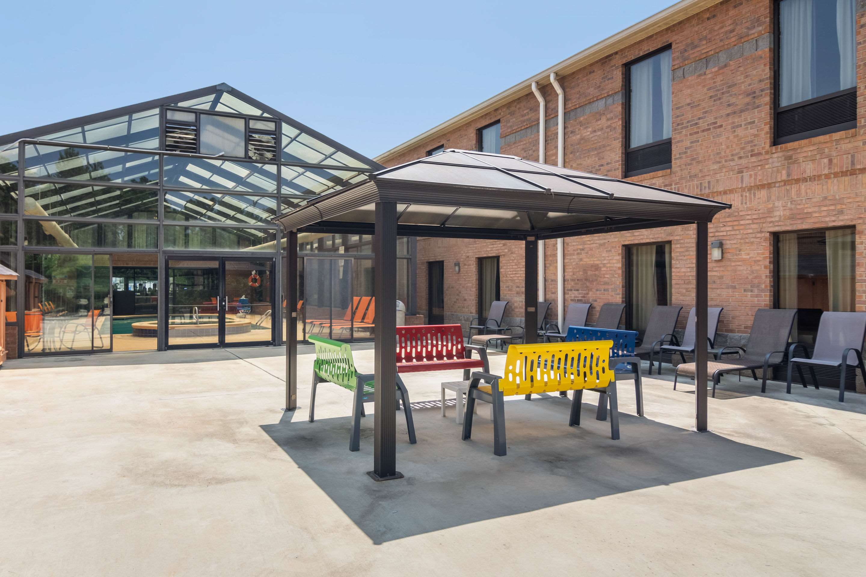 Hotel patio