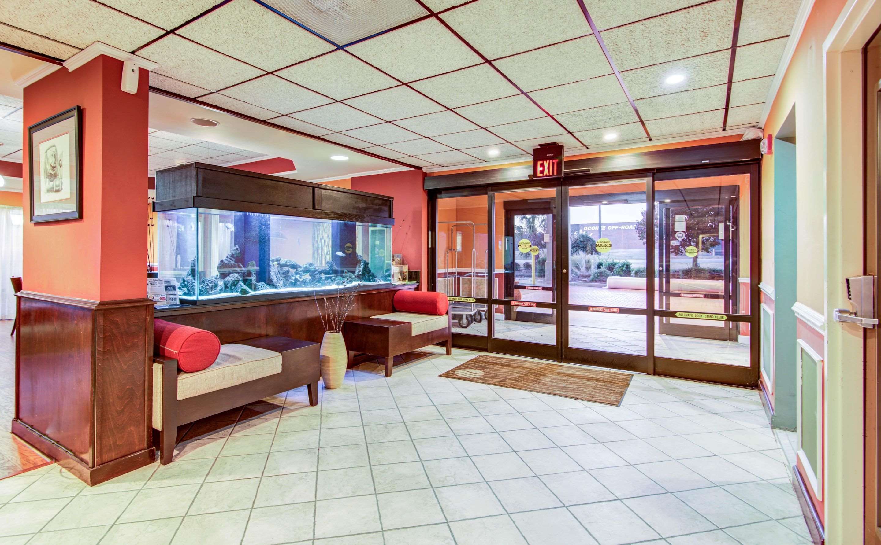 Spacious lobby