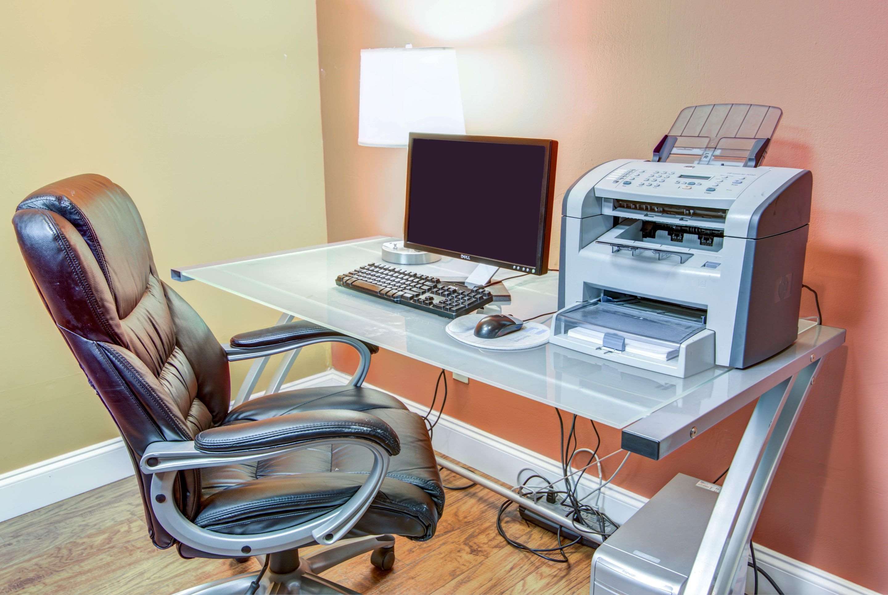 Business center with free wireless Internet access