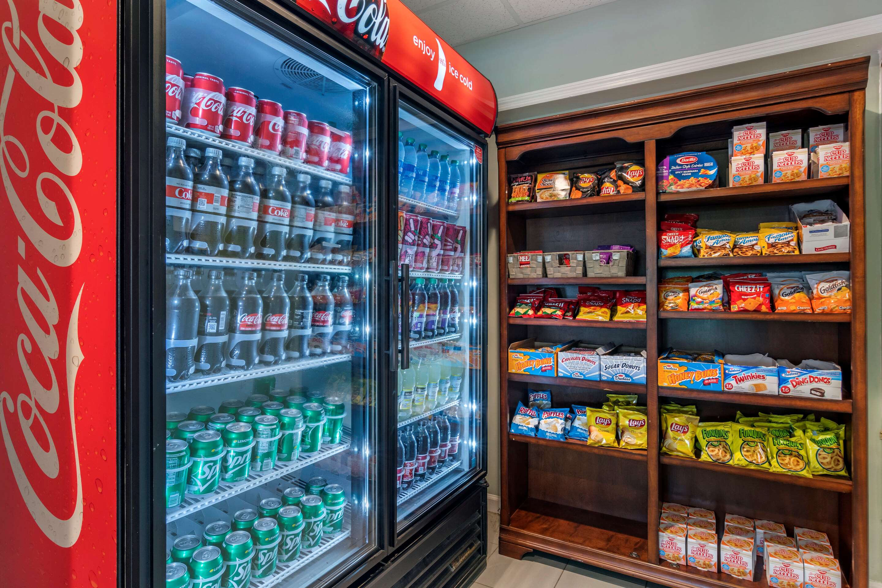 Hotel vending area