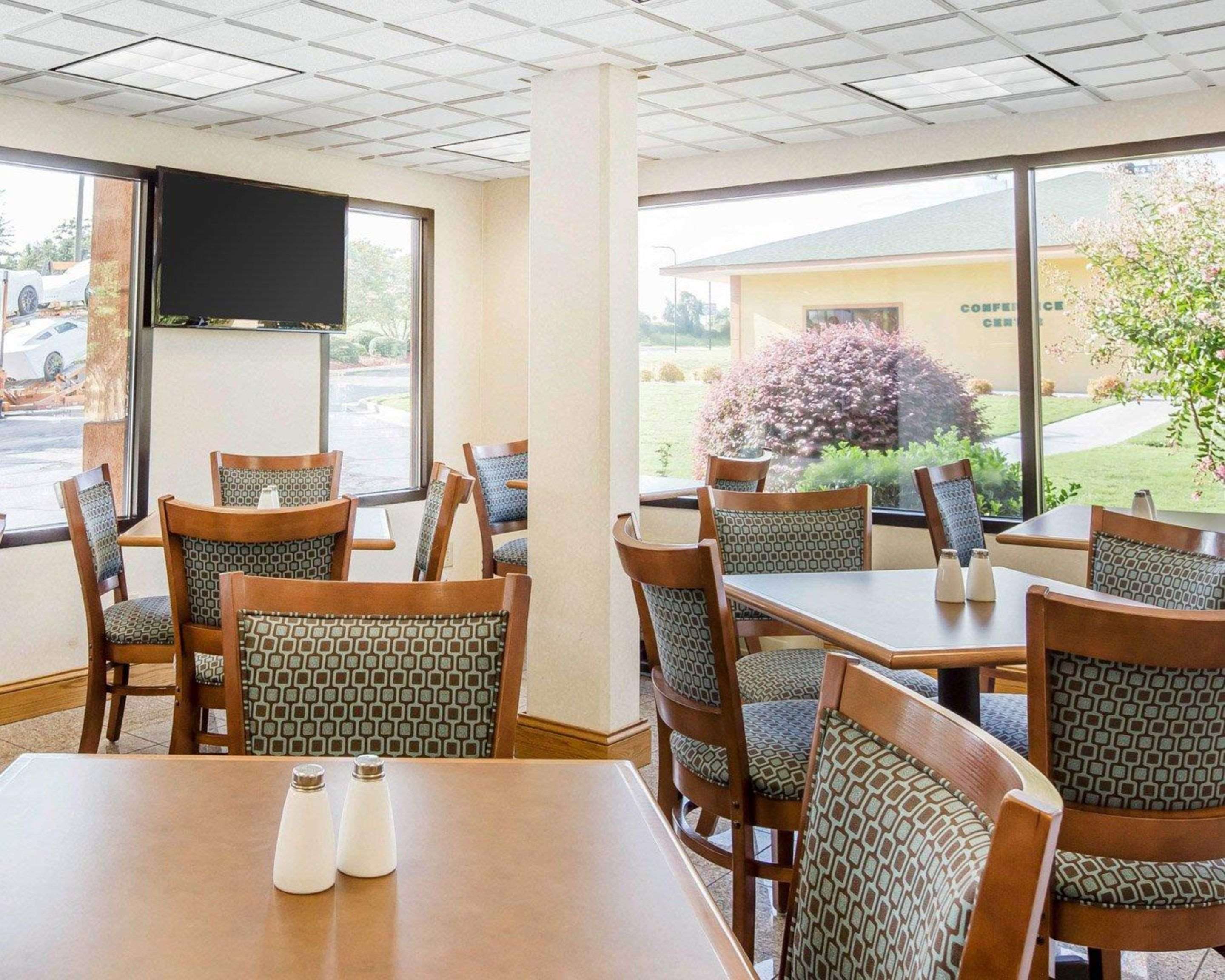 Enjoy breakfast in this seating area