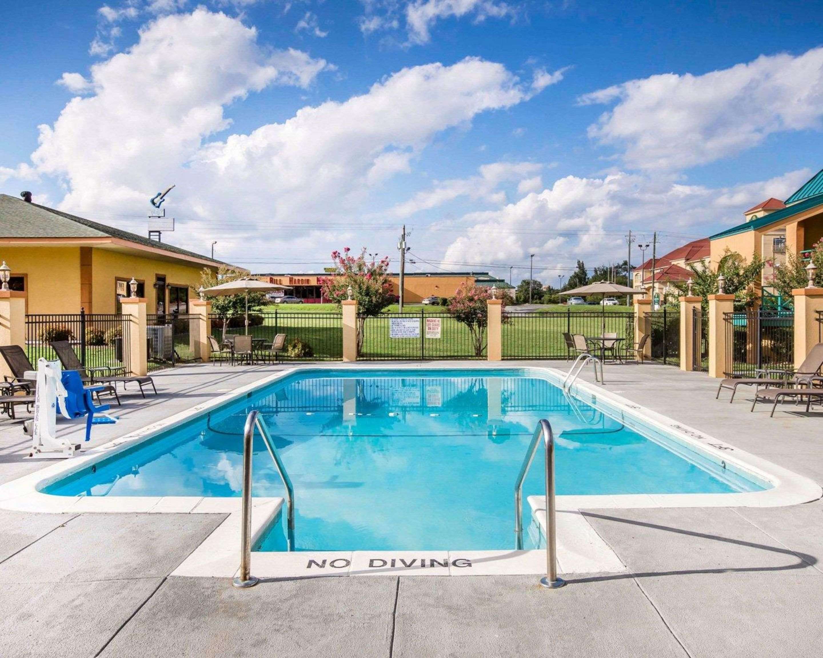 Outdoor pool with sundeck