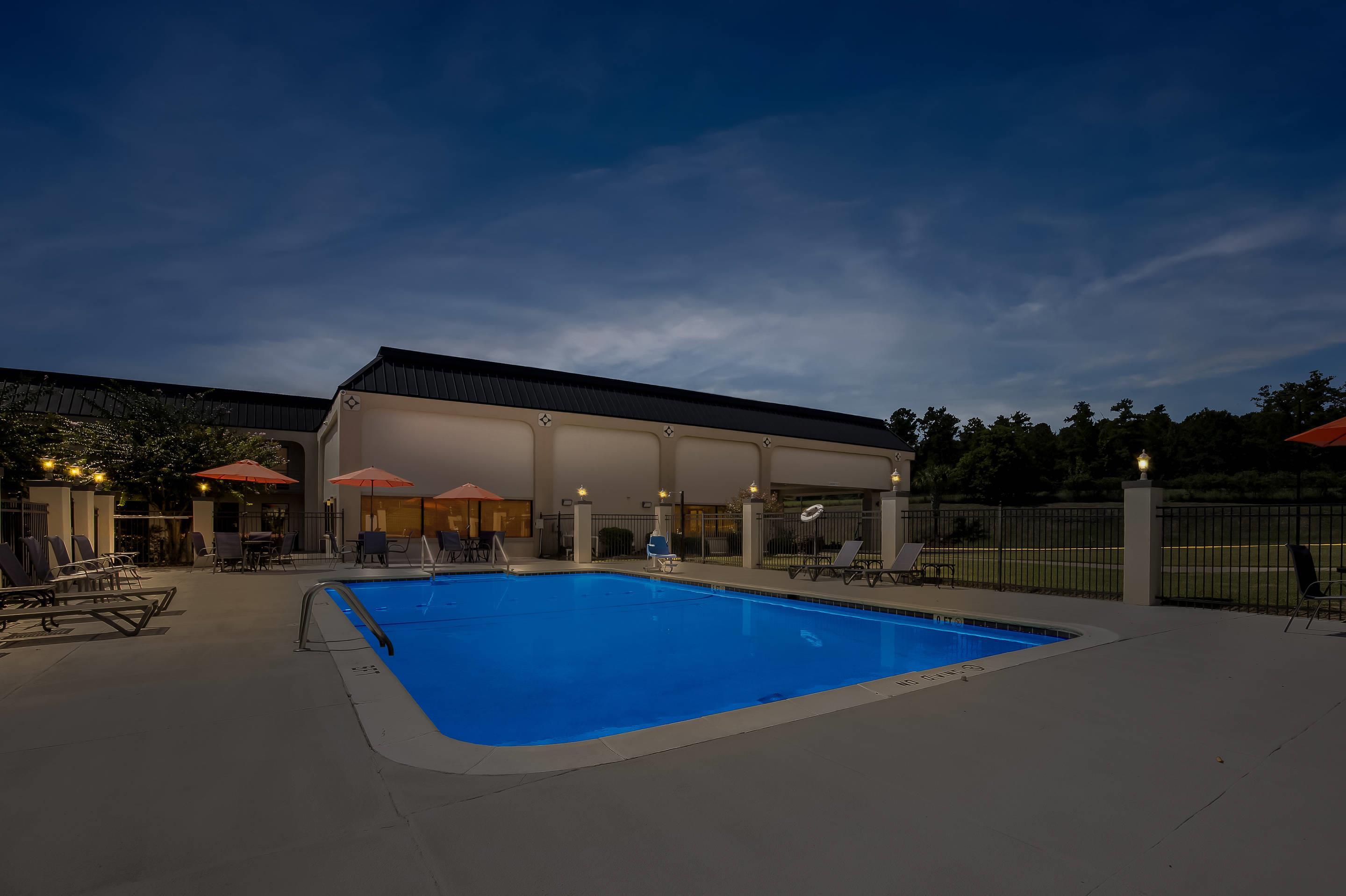 Pool at night