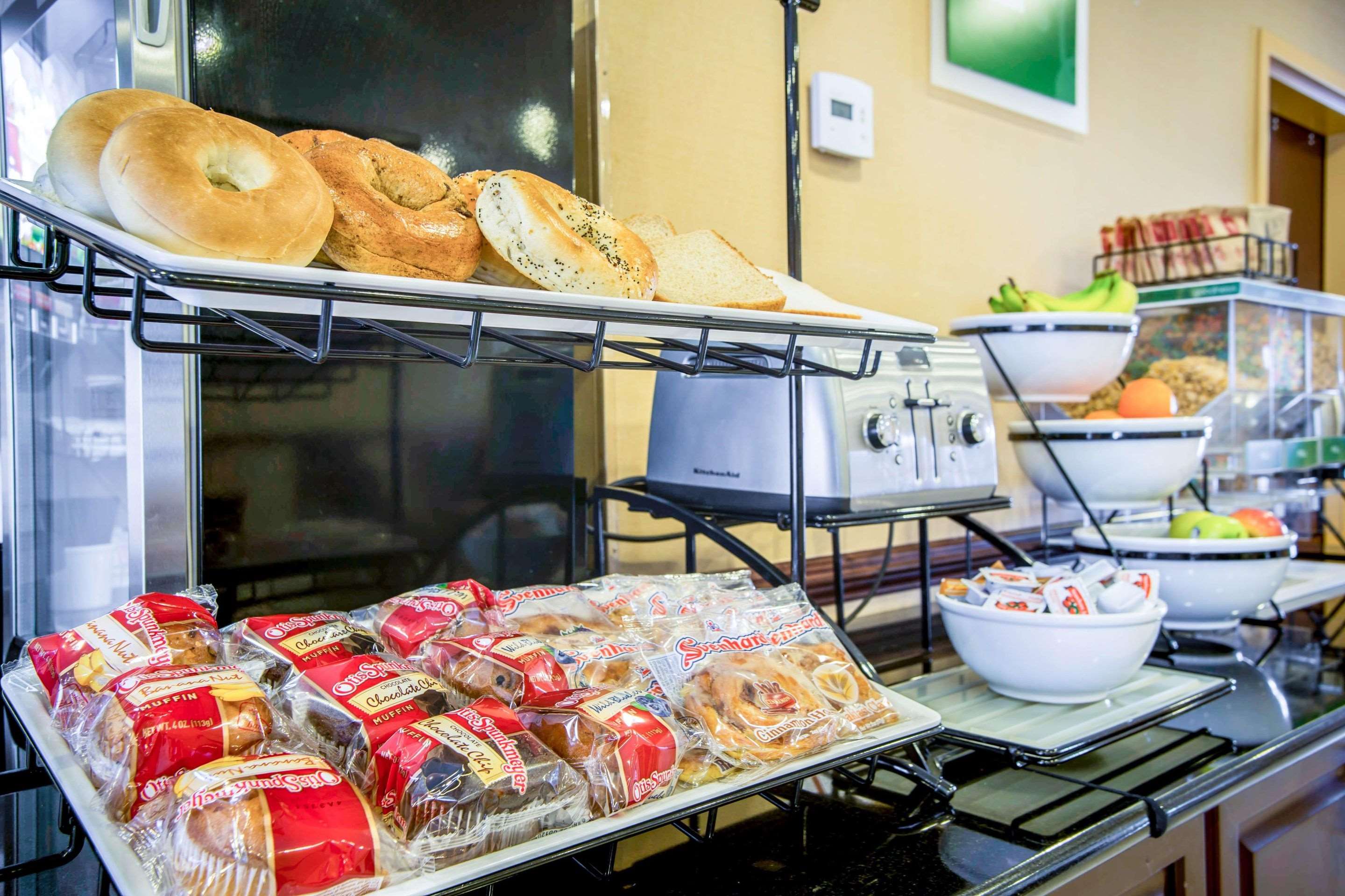 Assorted breakfast items