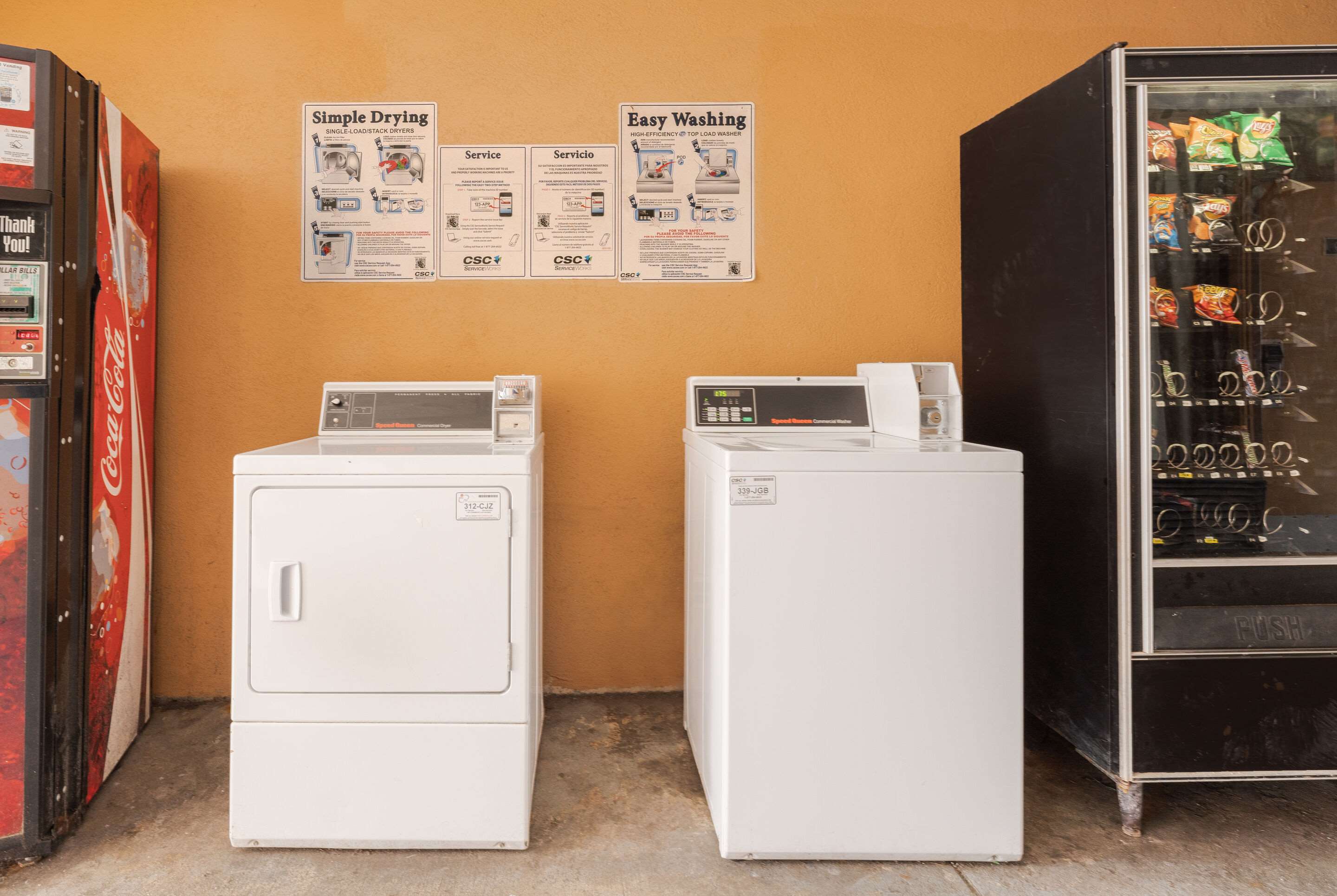 Guest laundry facilities
