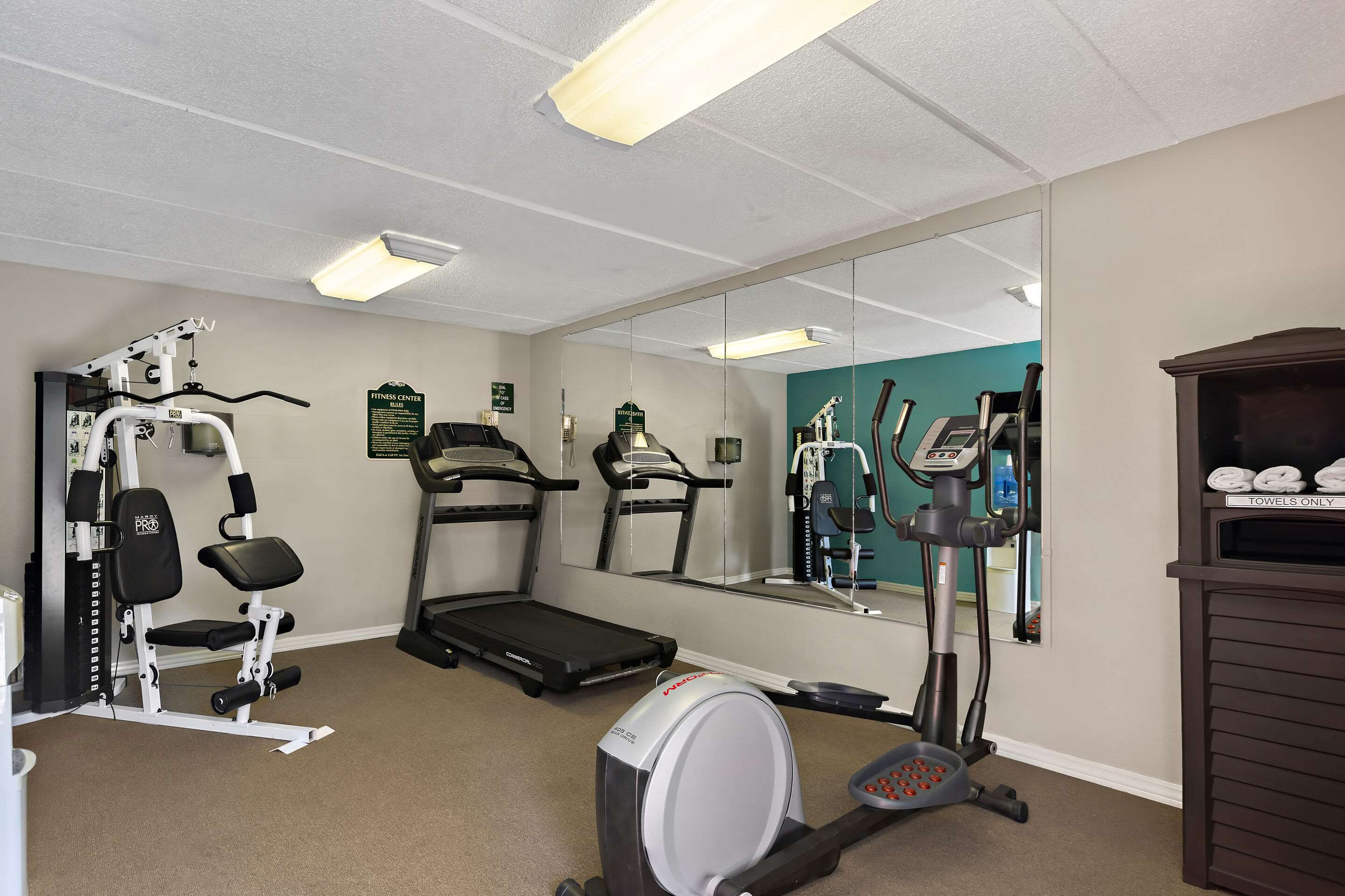 Exercise room with cardio equipment | Quality Inn & Suites Vidalia