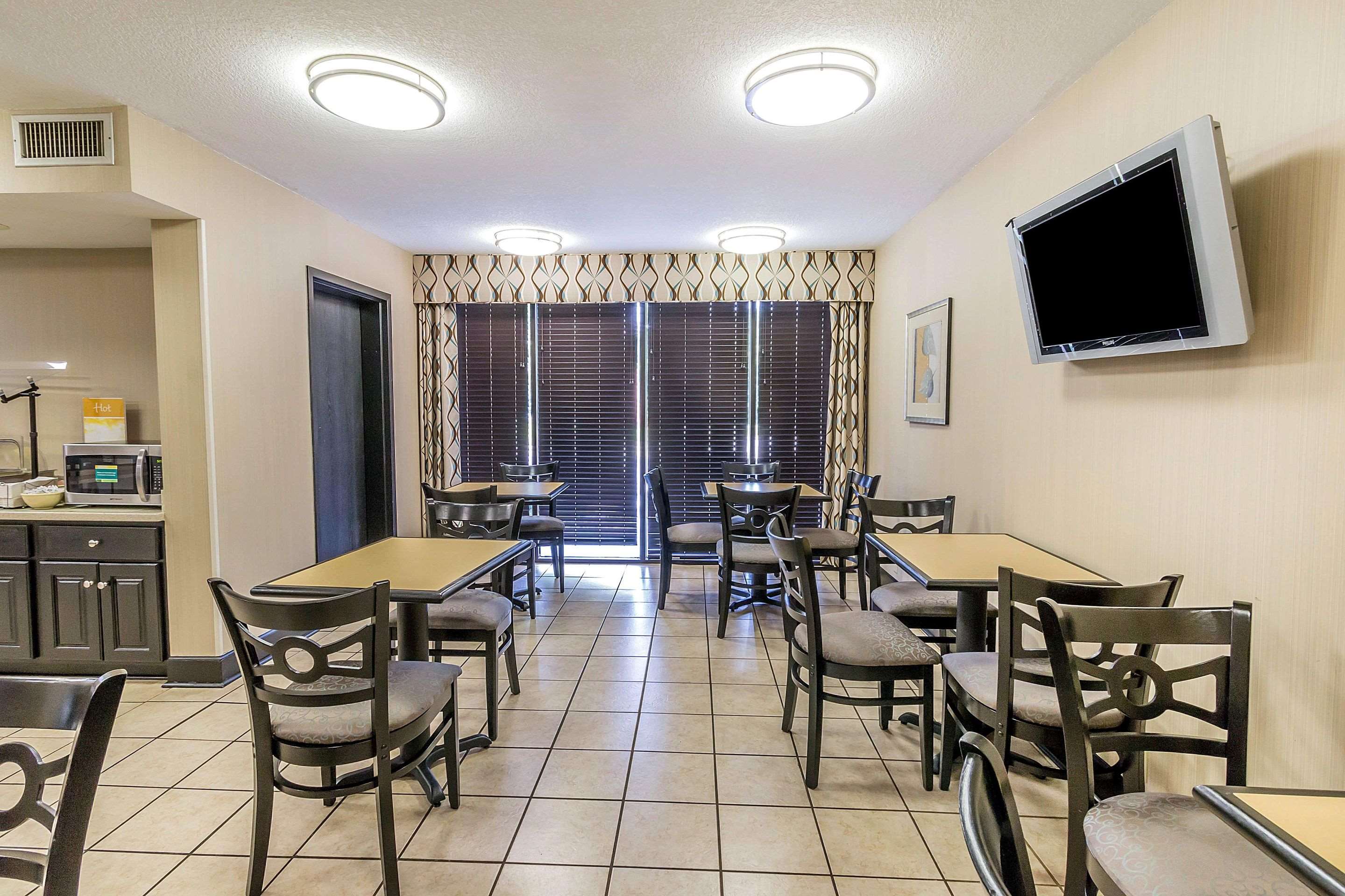 Enjoy breakfast in this seating area