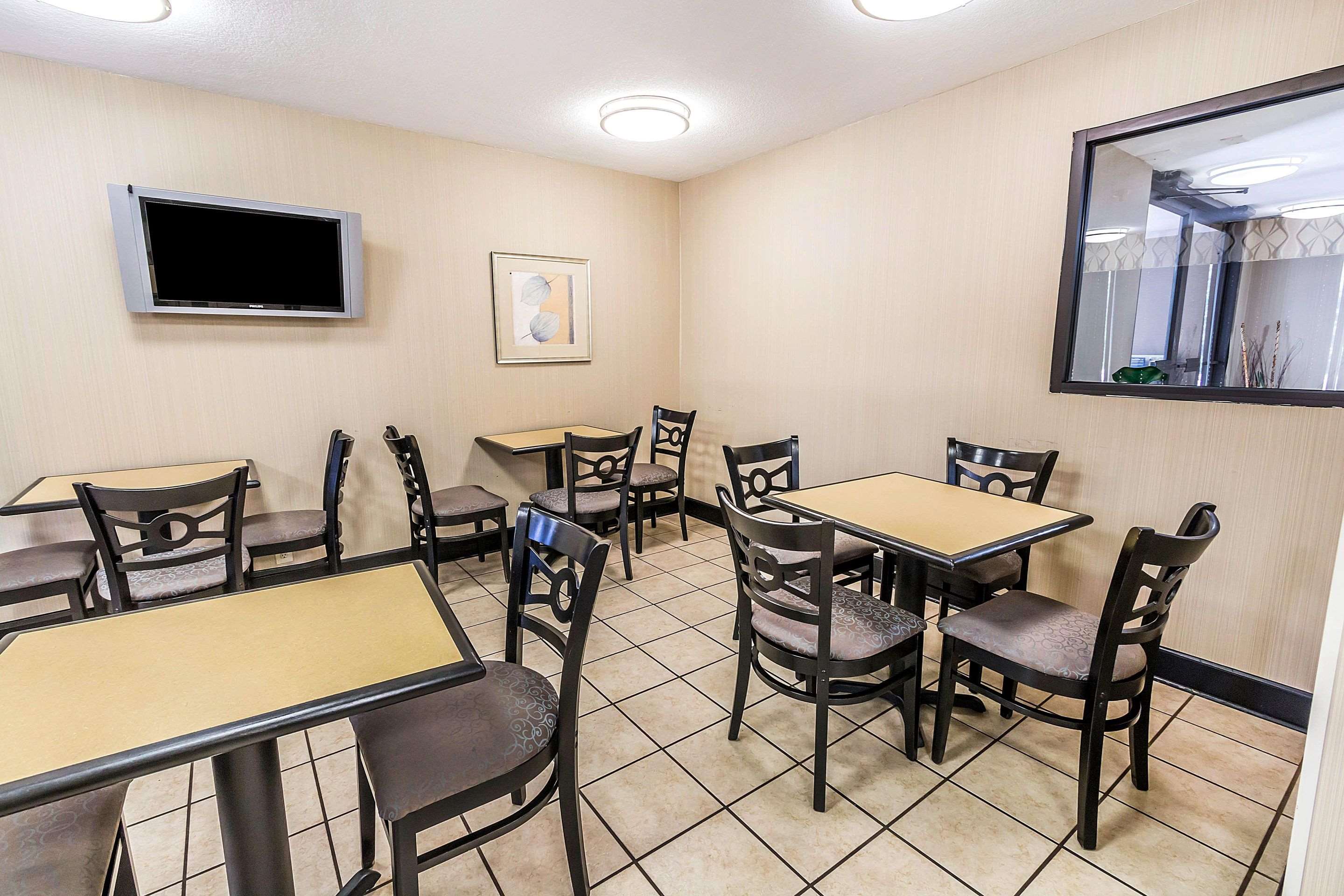 Enjoy breakfast in this seating area