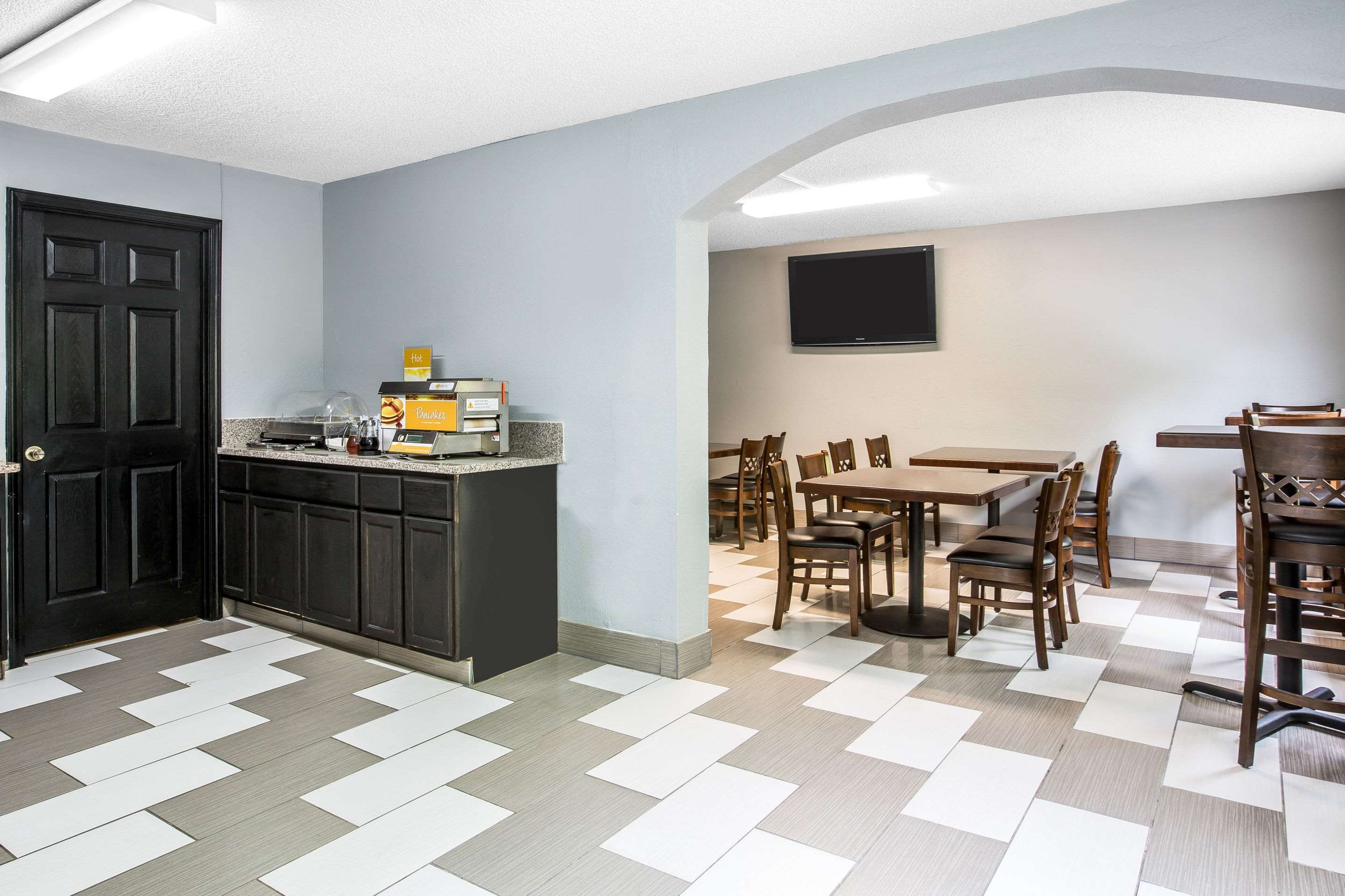 Spacious breakfast area
