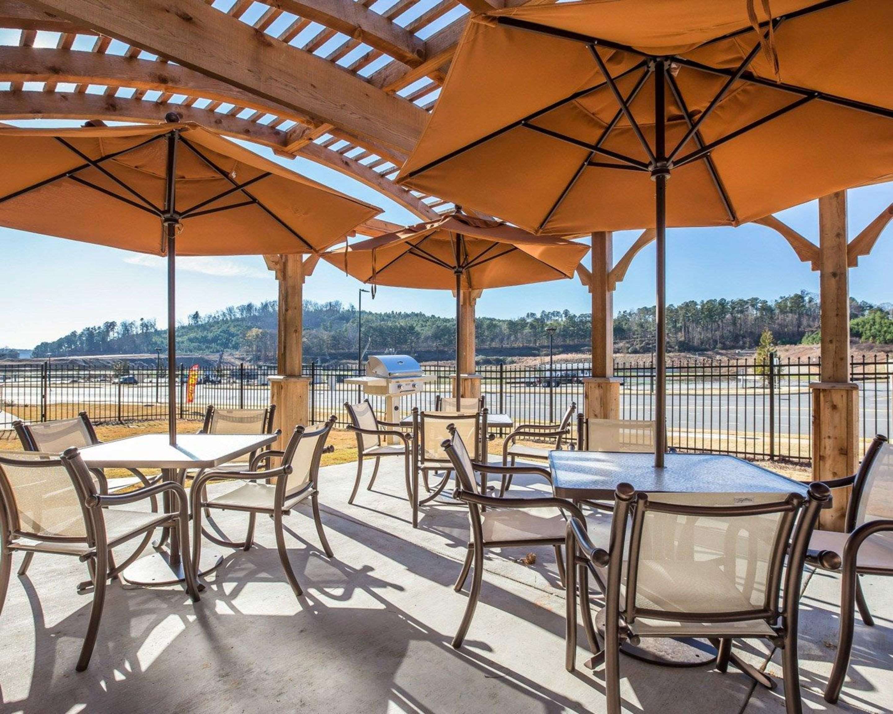 Relax on the hotel patio | Sleep Inn Cartersville - Emerson Lake Point