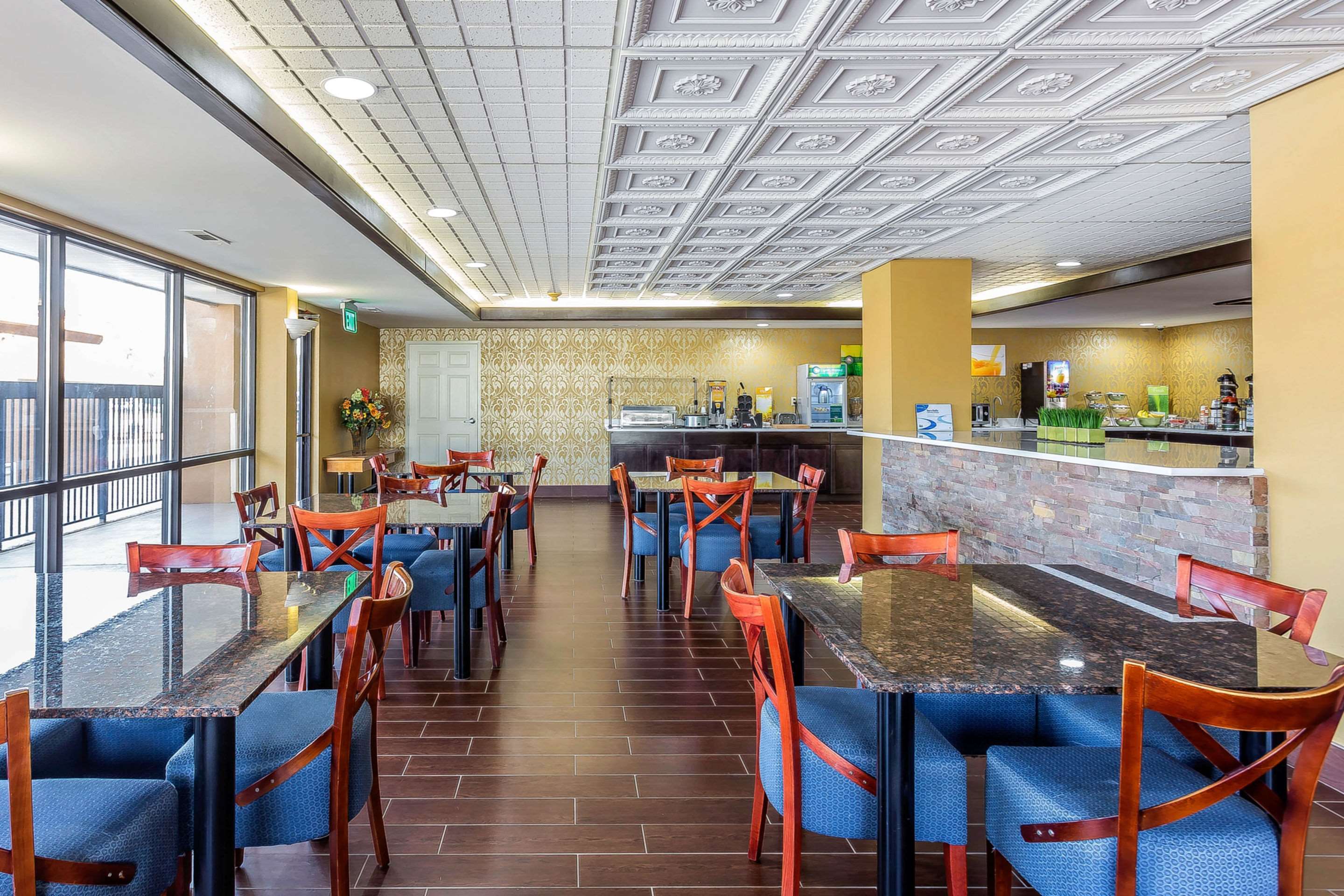 Spacious breakfast area