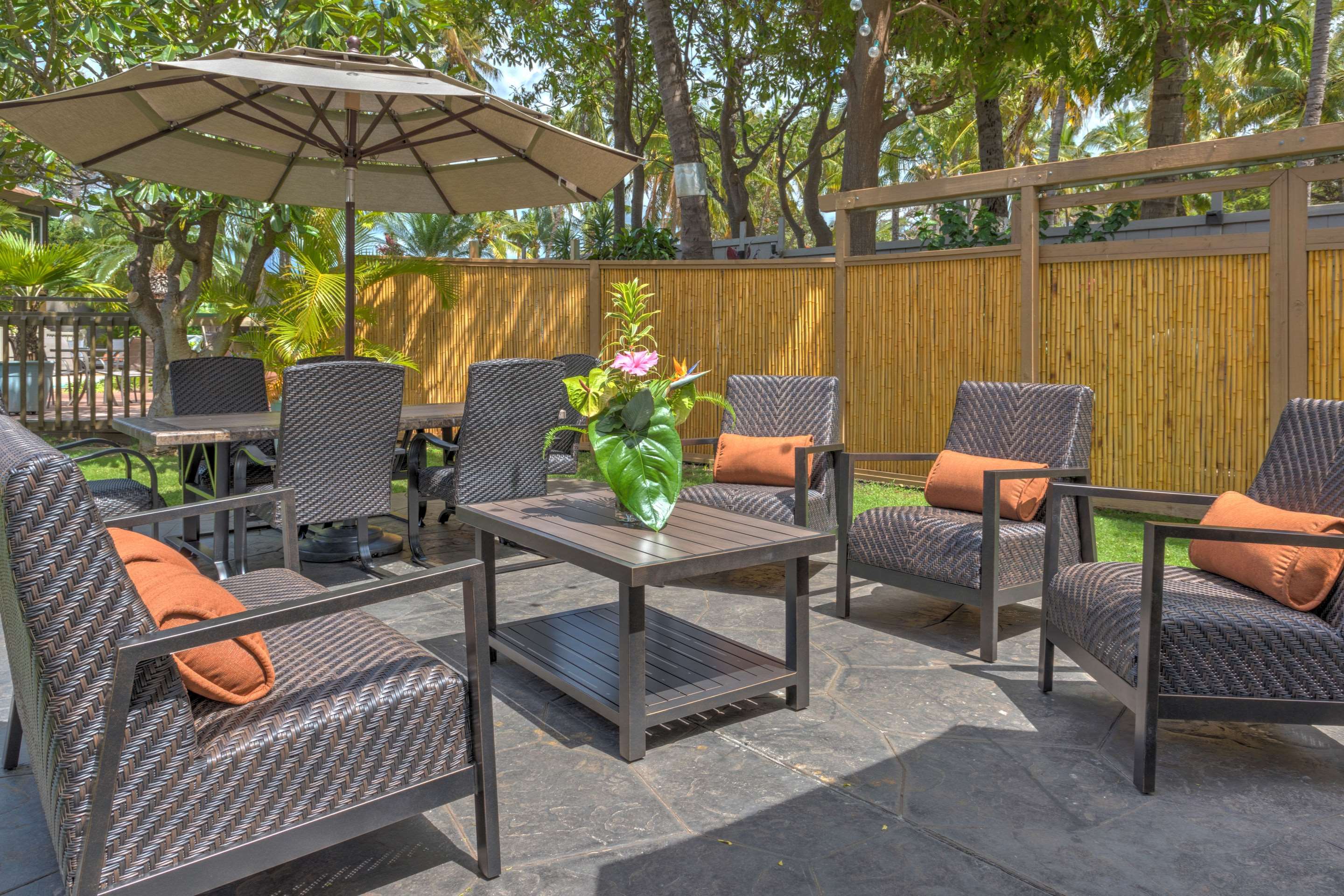 Hotel patio