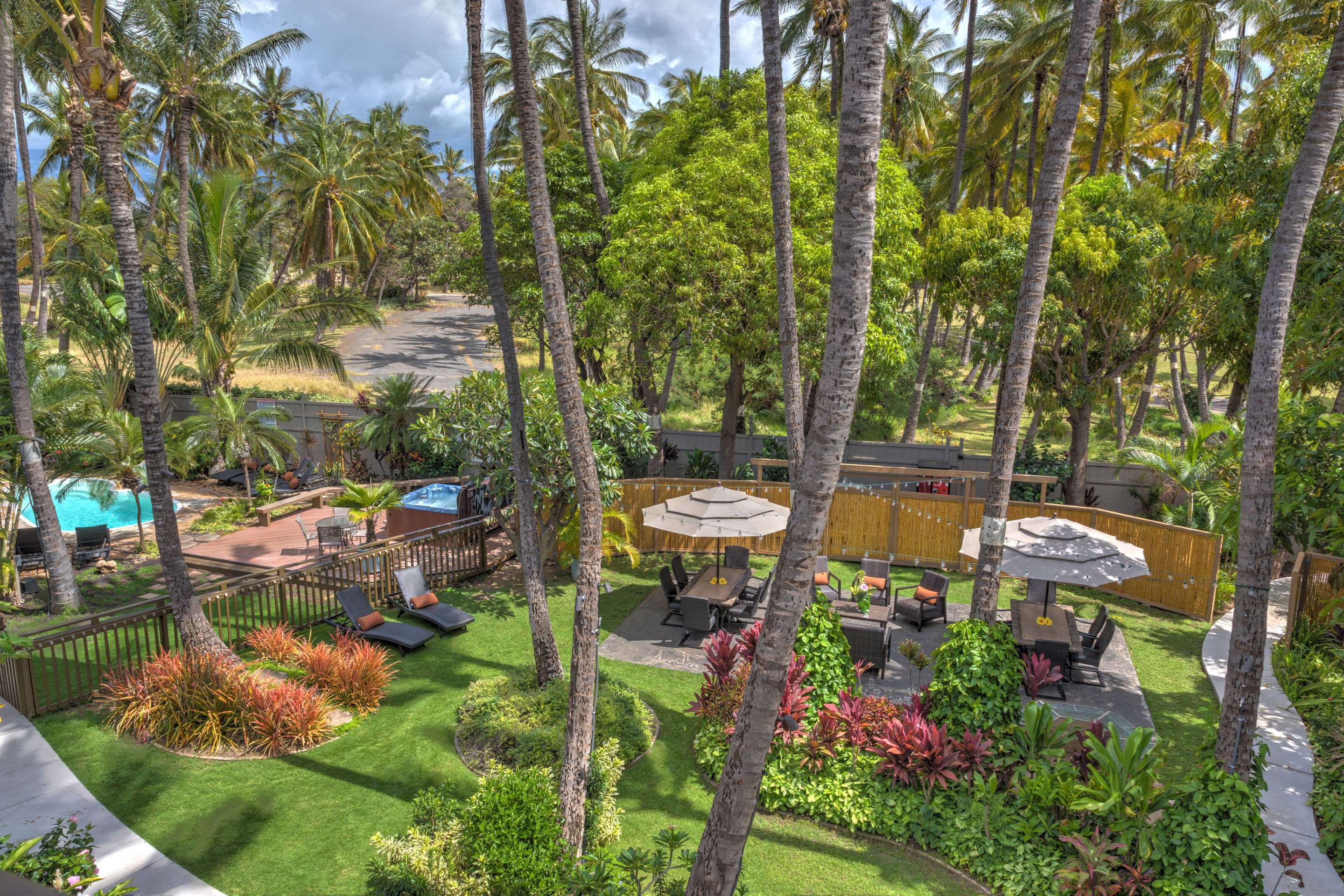 Hotel garden