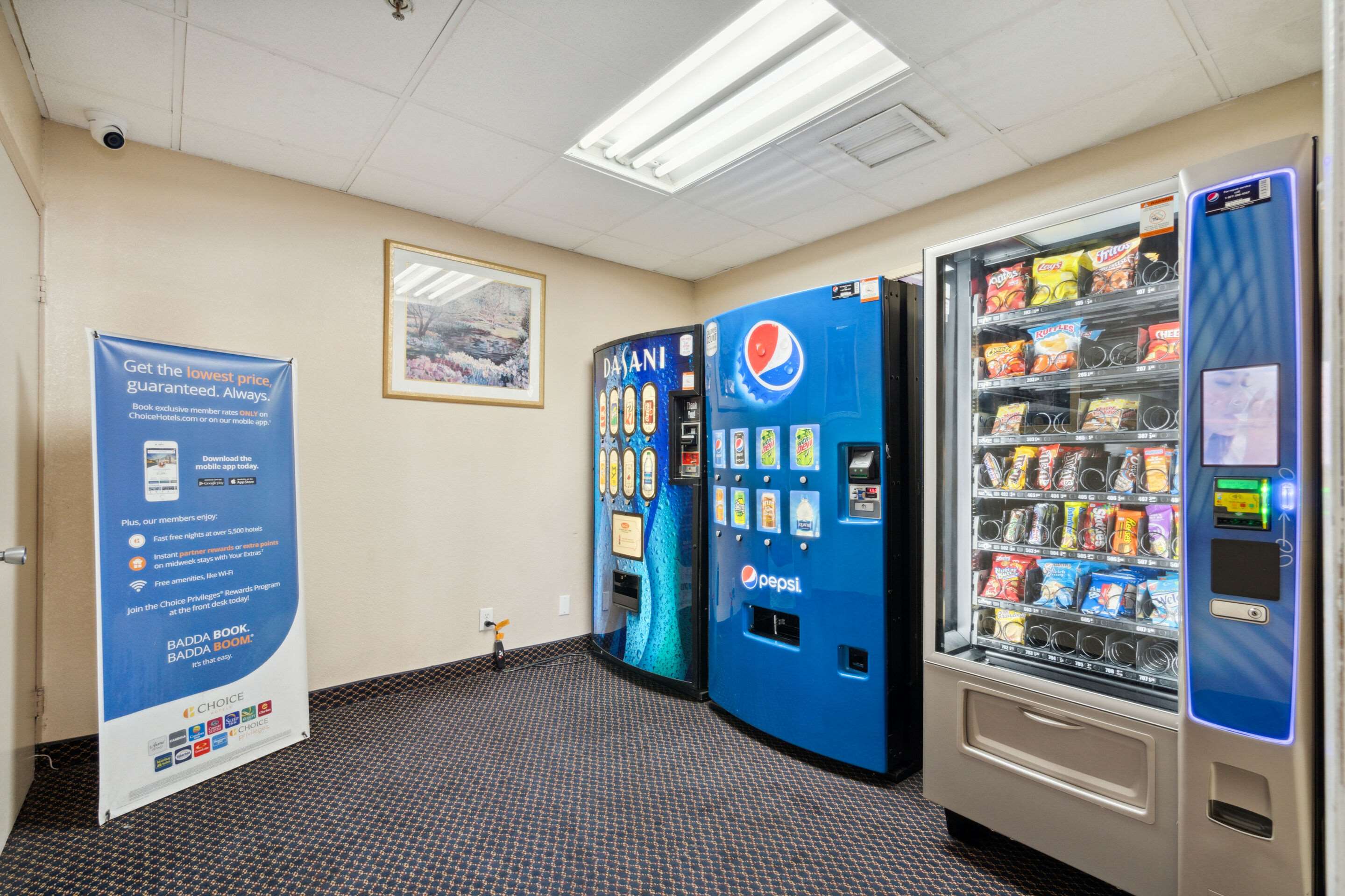 Hotel vending area