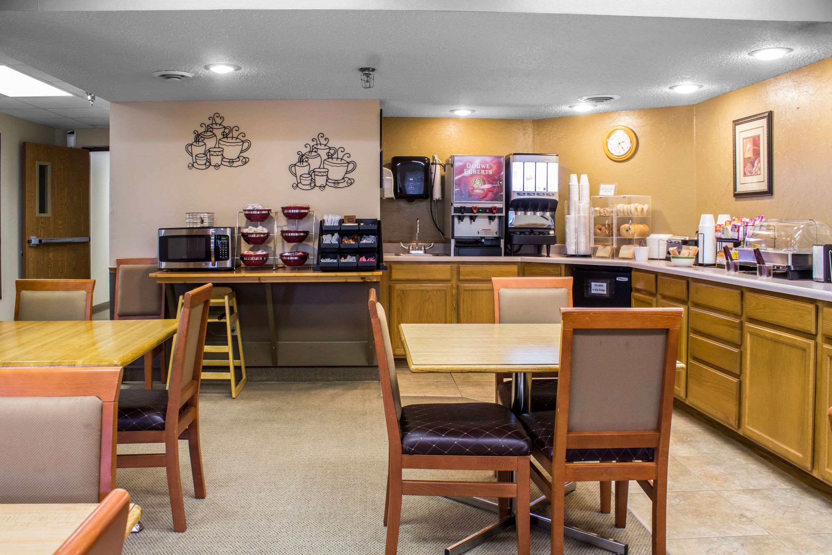 Enjoy breakfast in this seating area