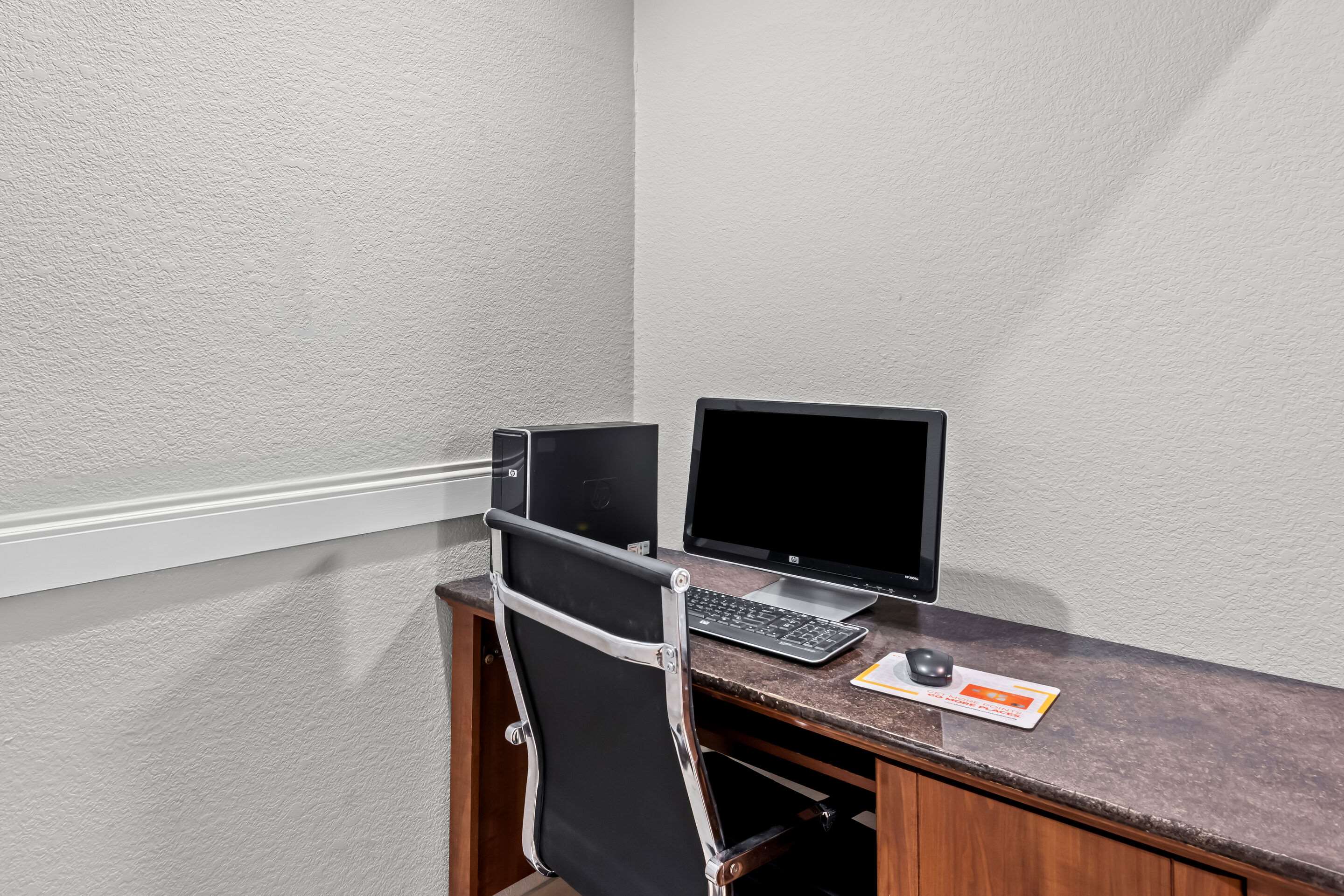 Computer in the lobby