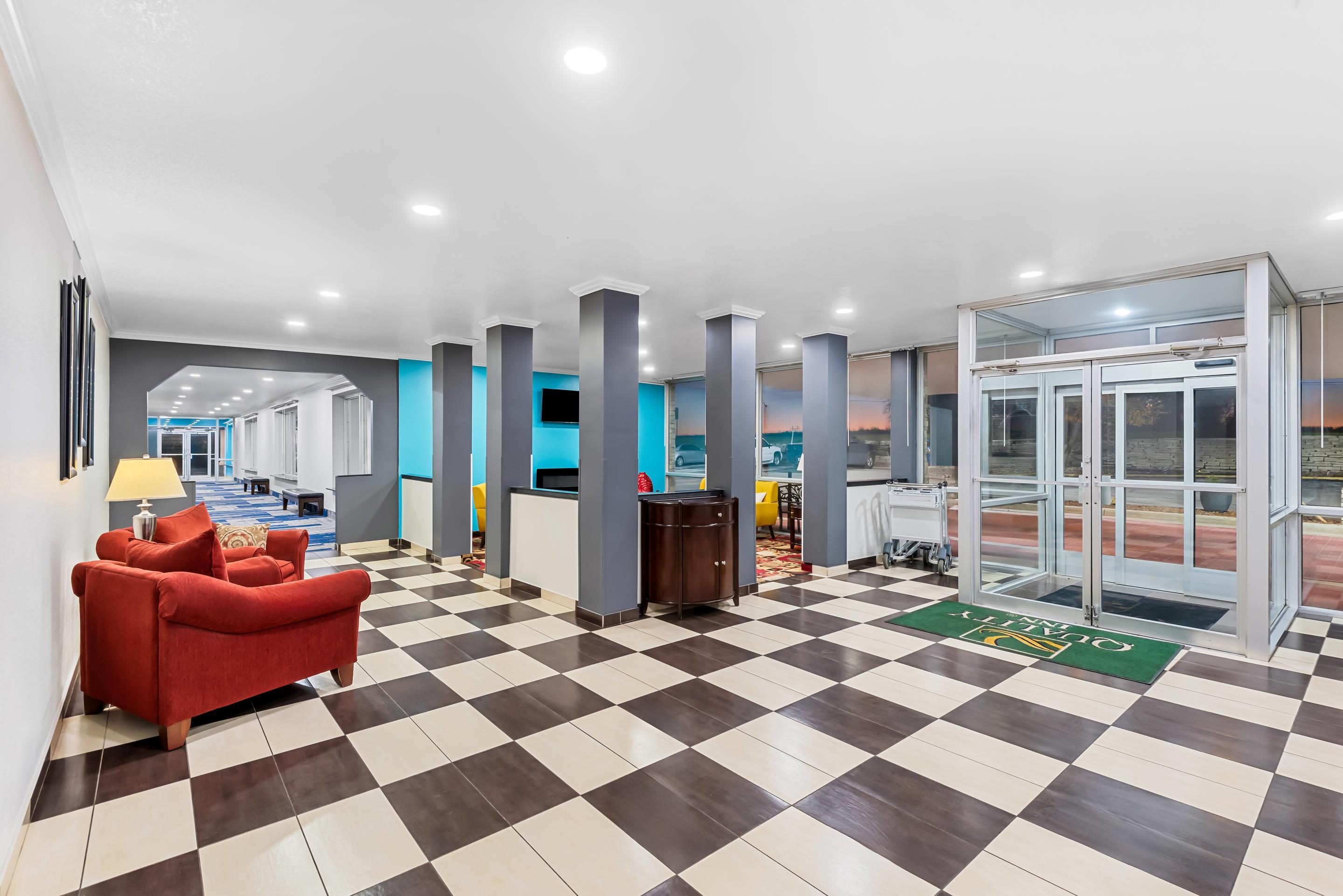 Spacious lobby