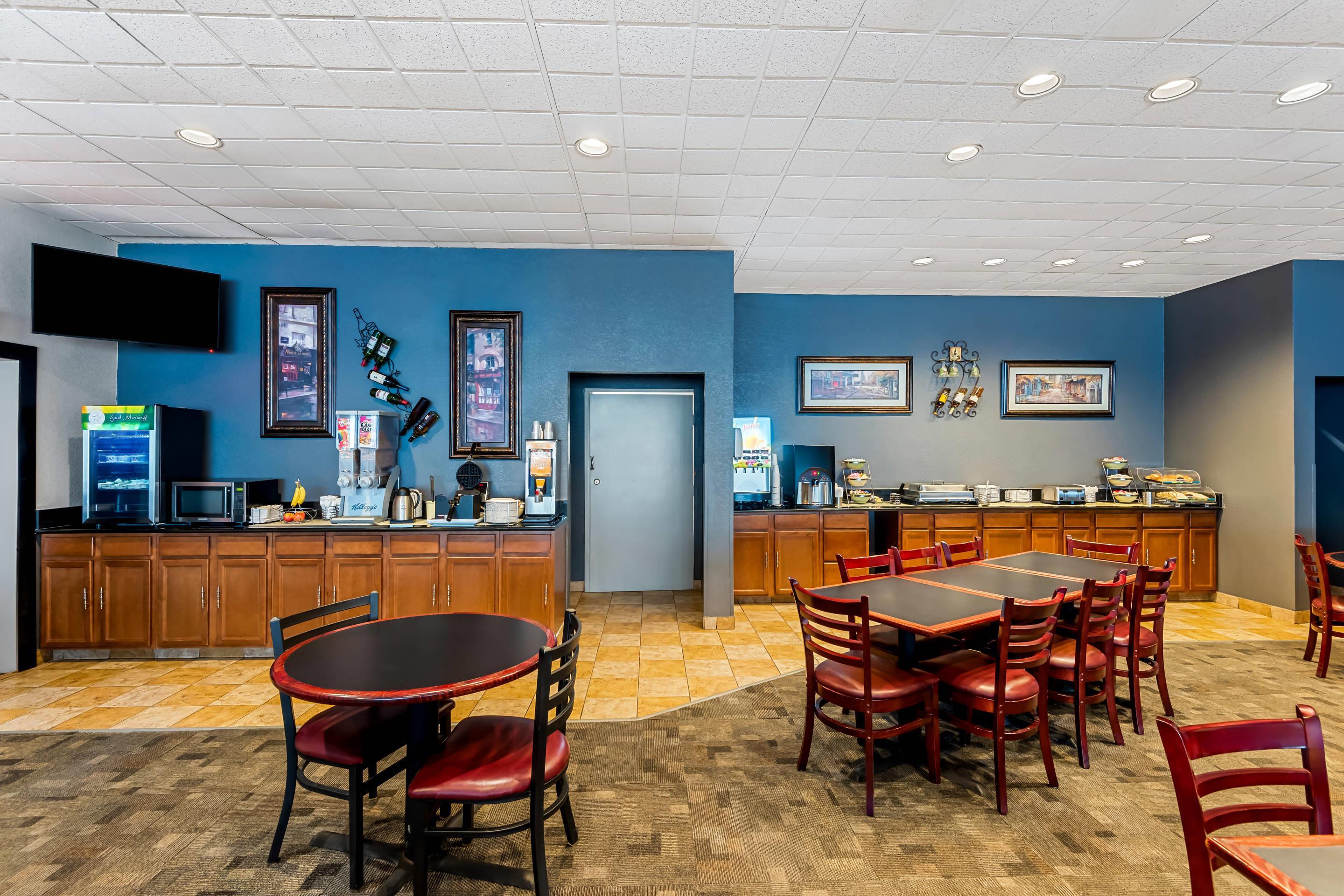 Spacious breakfast area