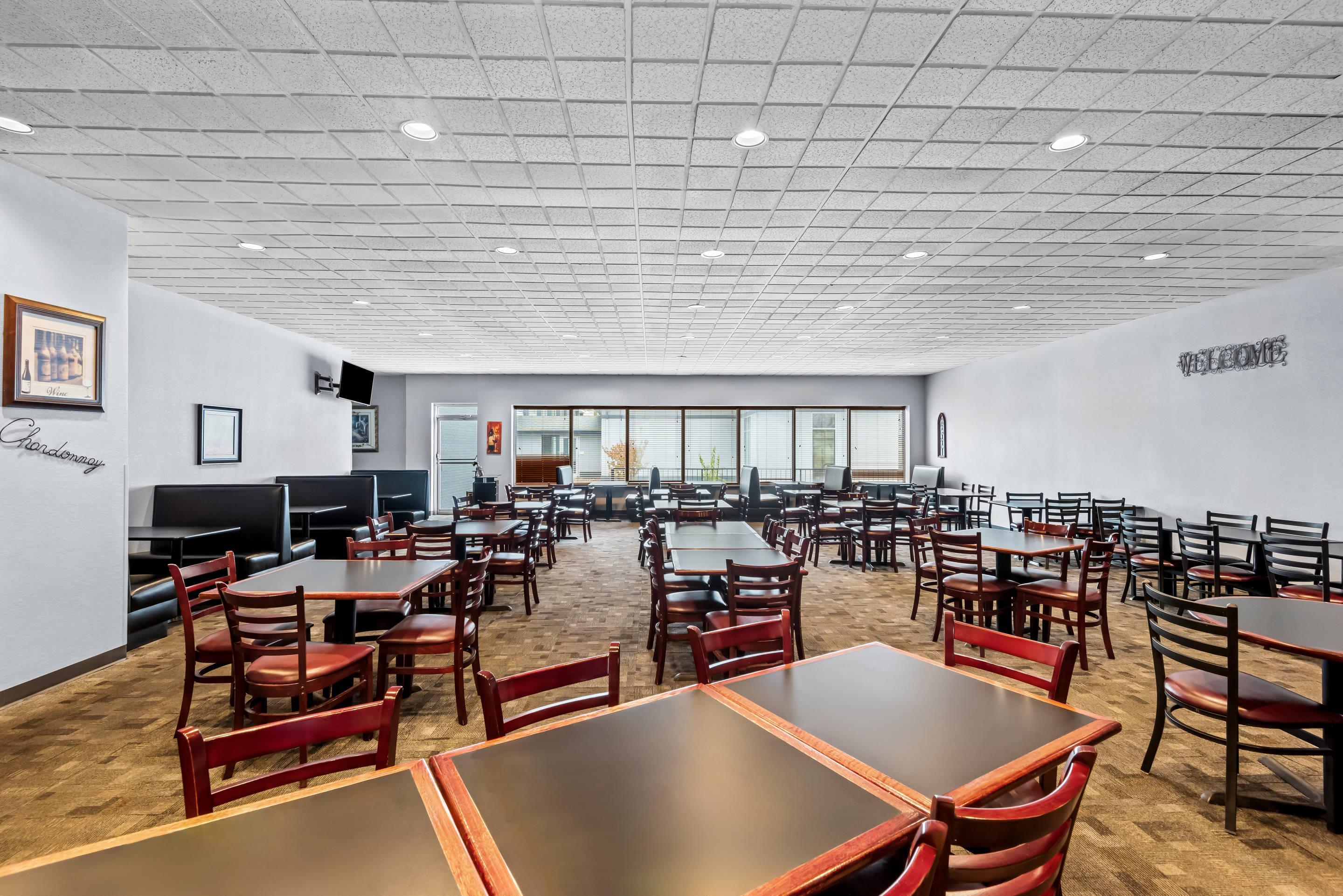 Spacious breakfast area
