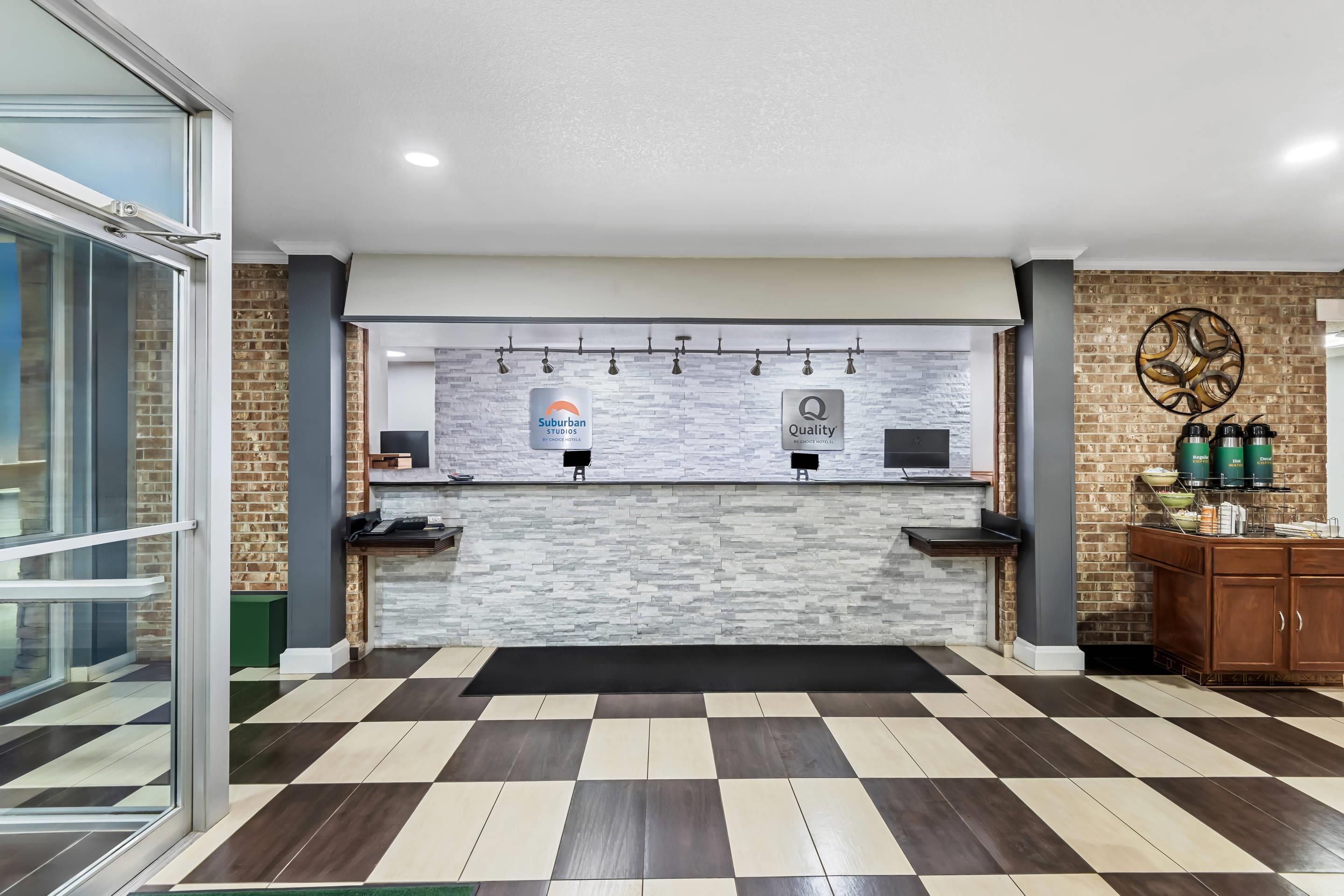 Front desk with friendly staff