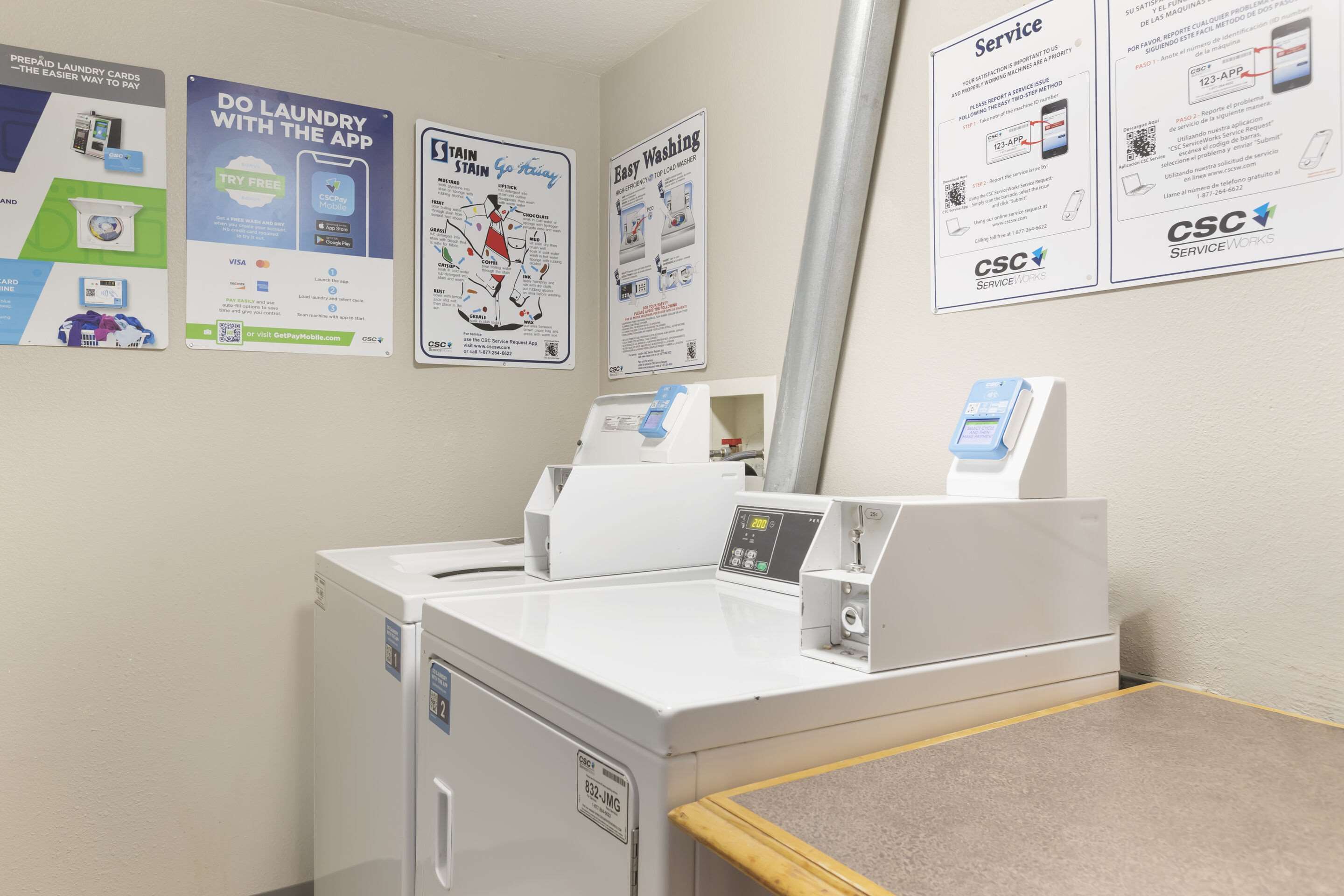 Guest laundry facilities