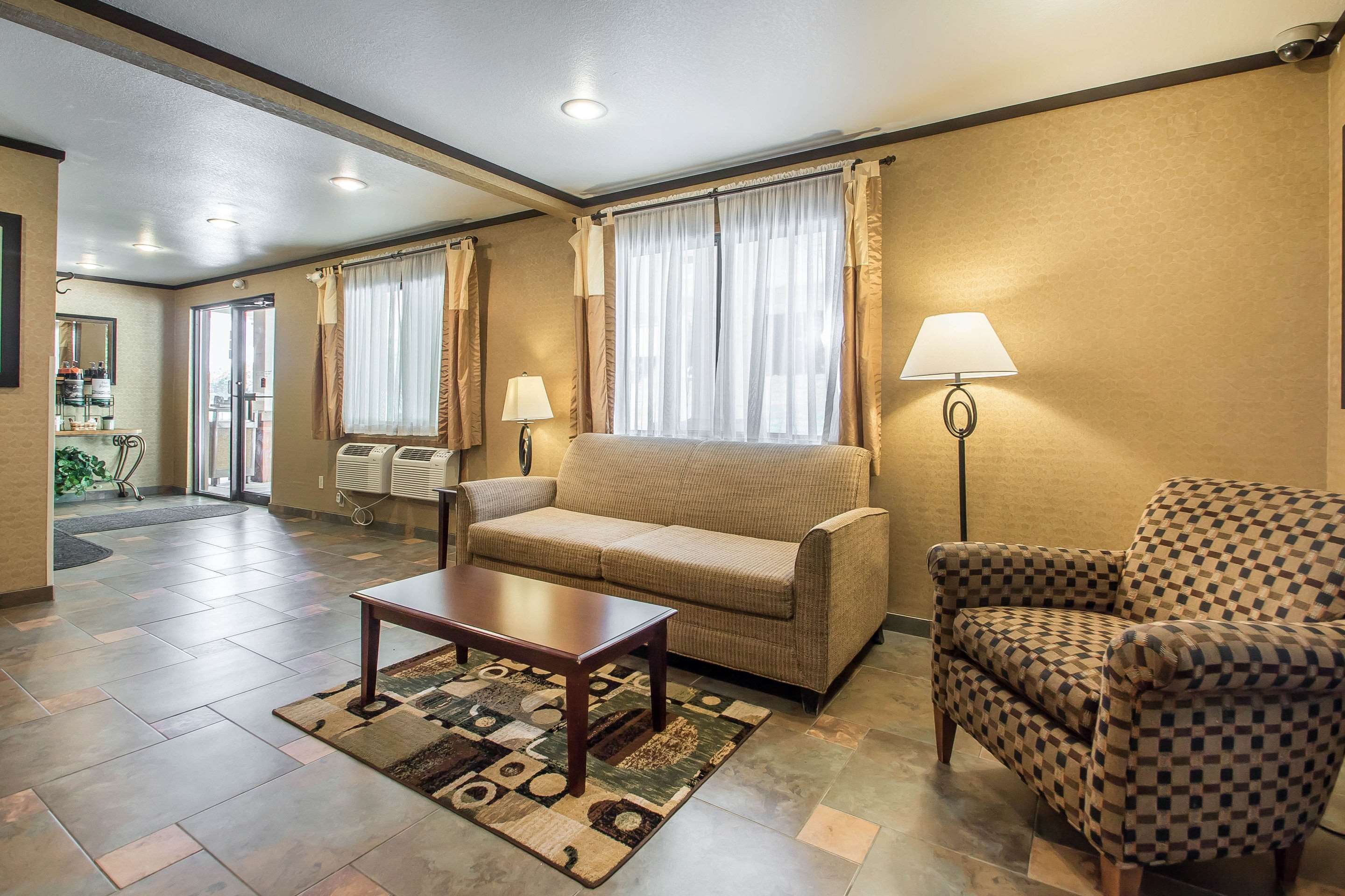 Spacious lobby