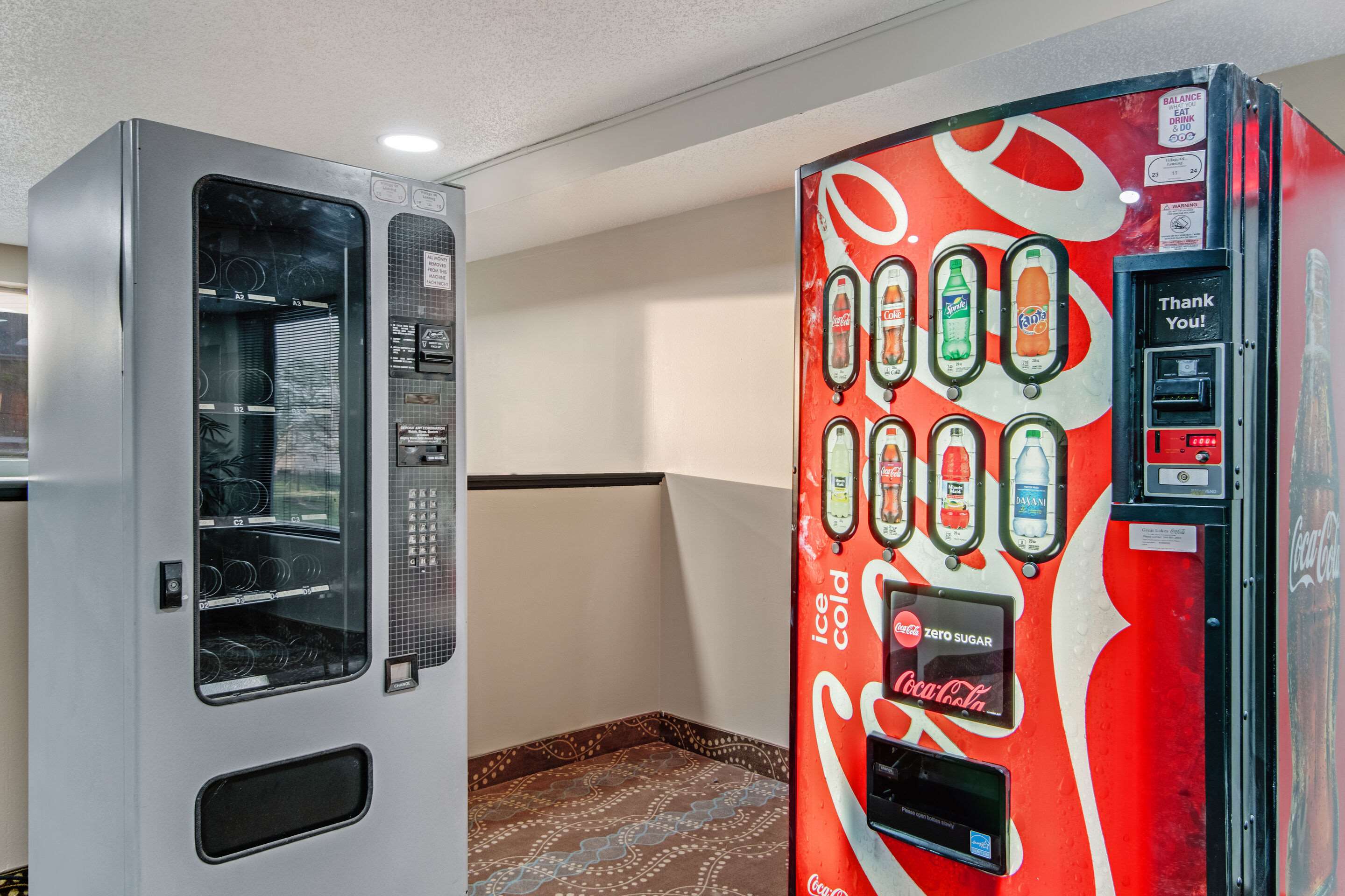 Hotel vending area