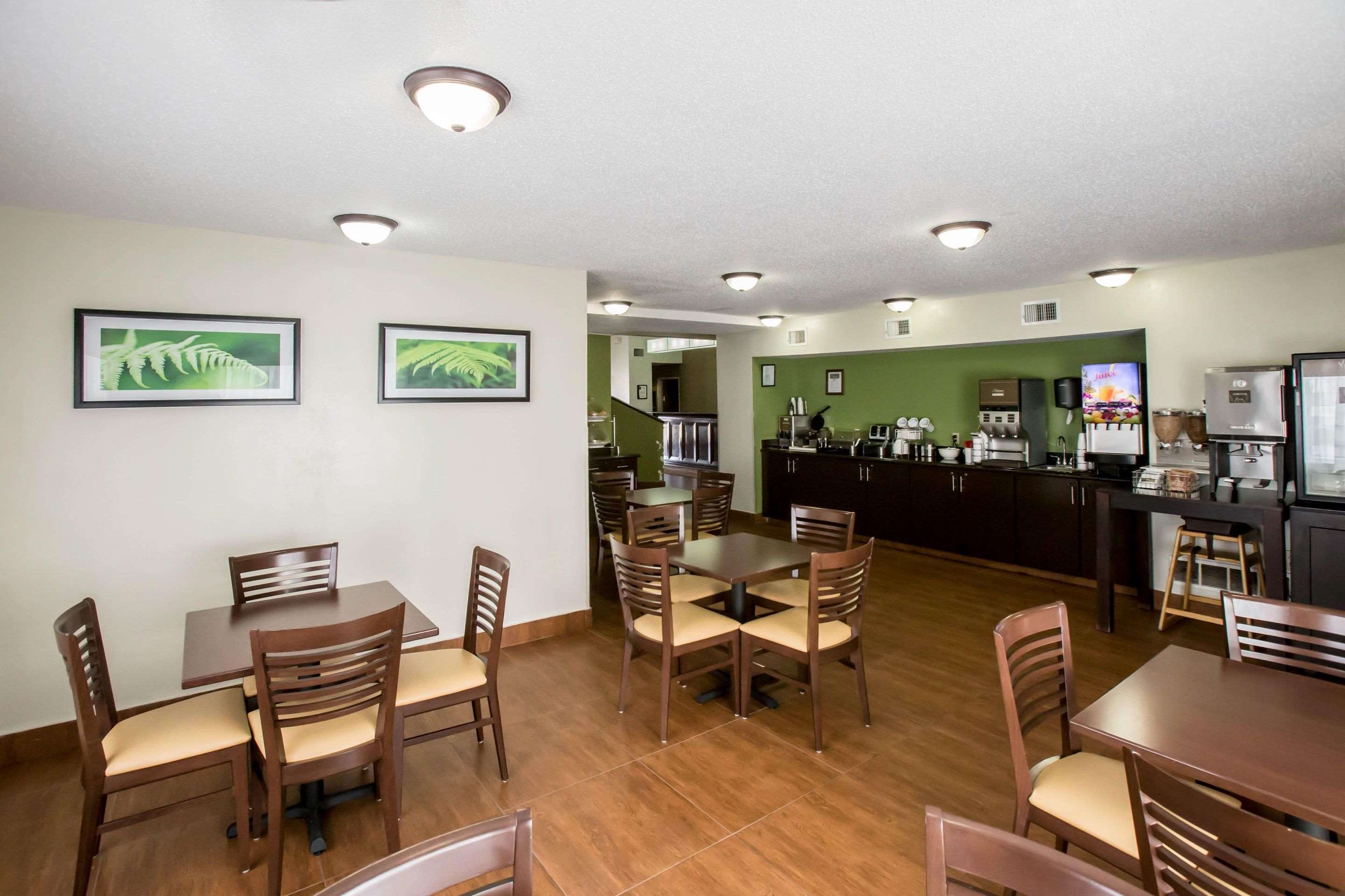 Spacious breakfast area
