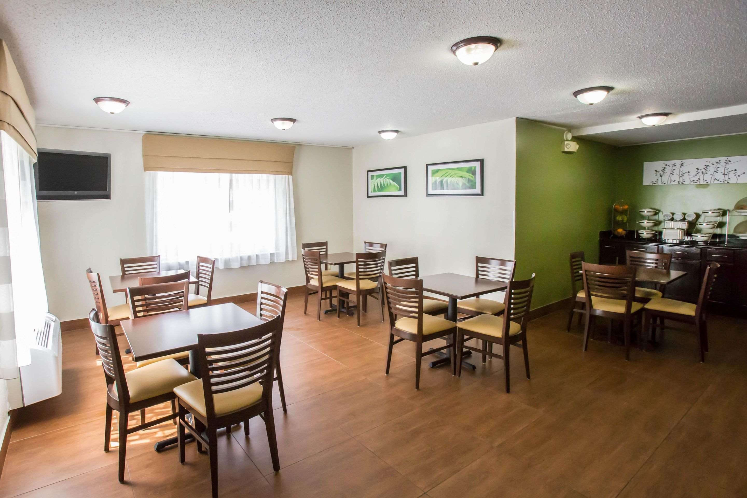 Enjoy breakfast in this seating area