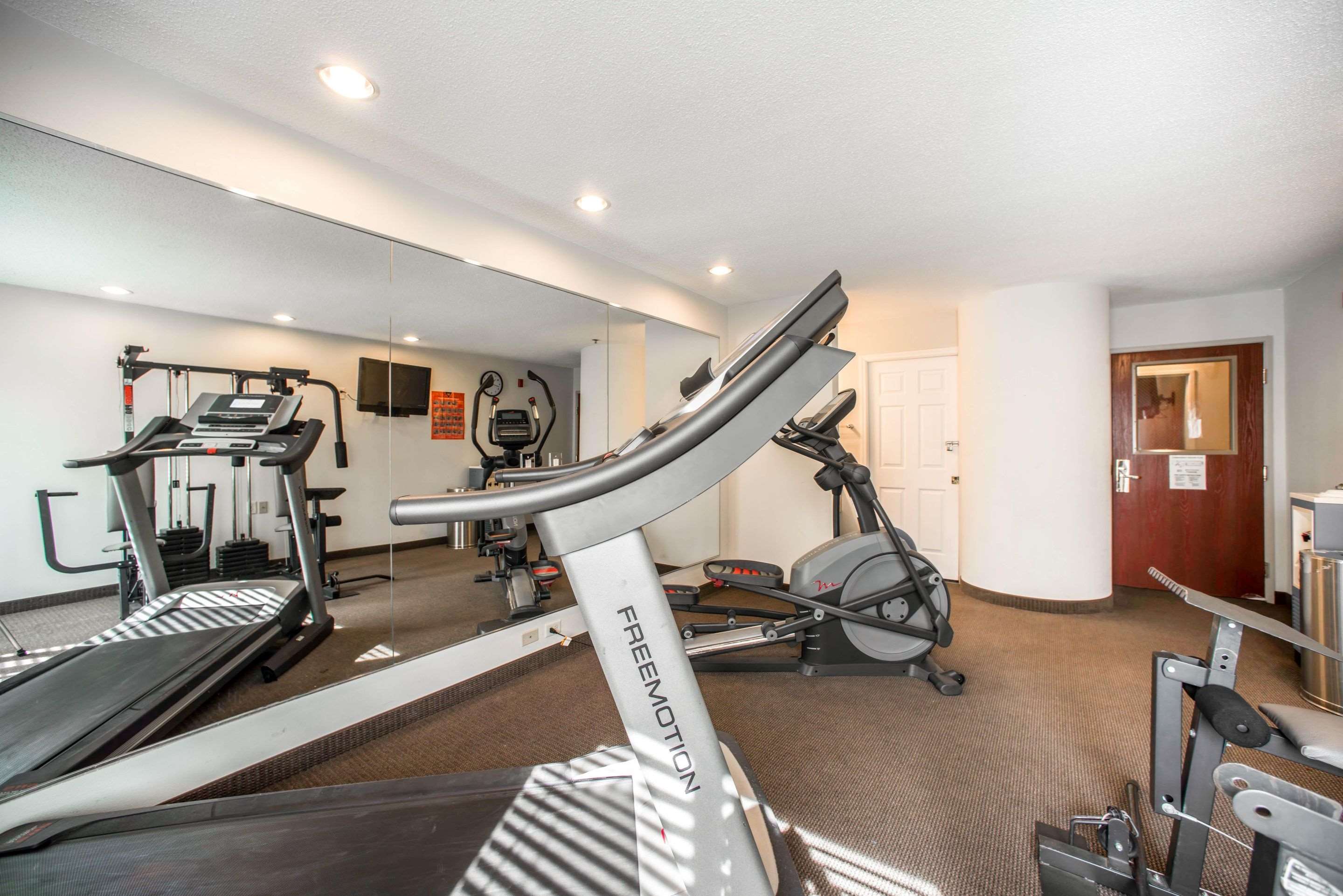 Fitness center with cardio equipment
